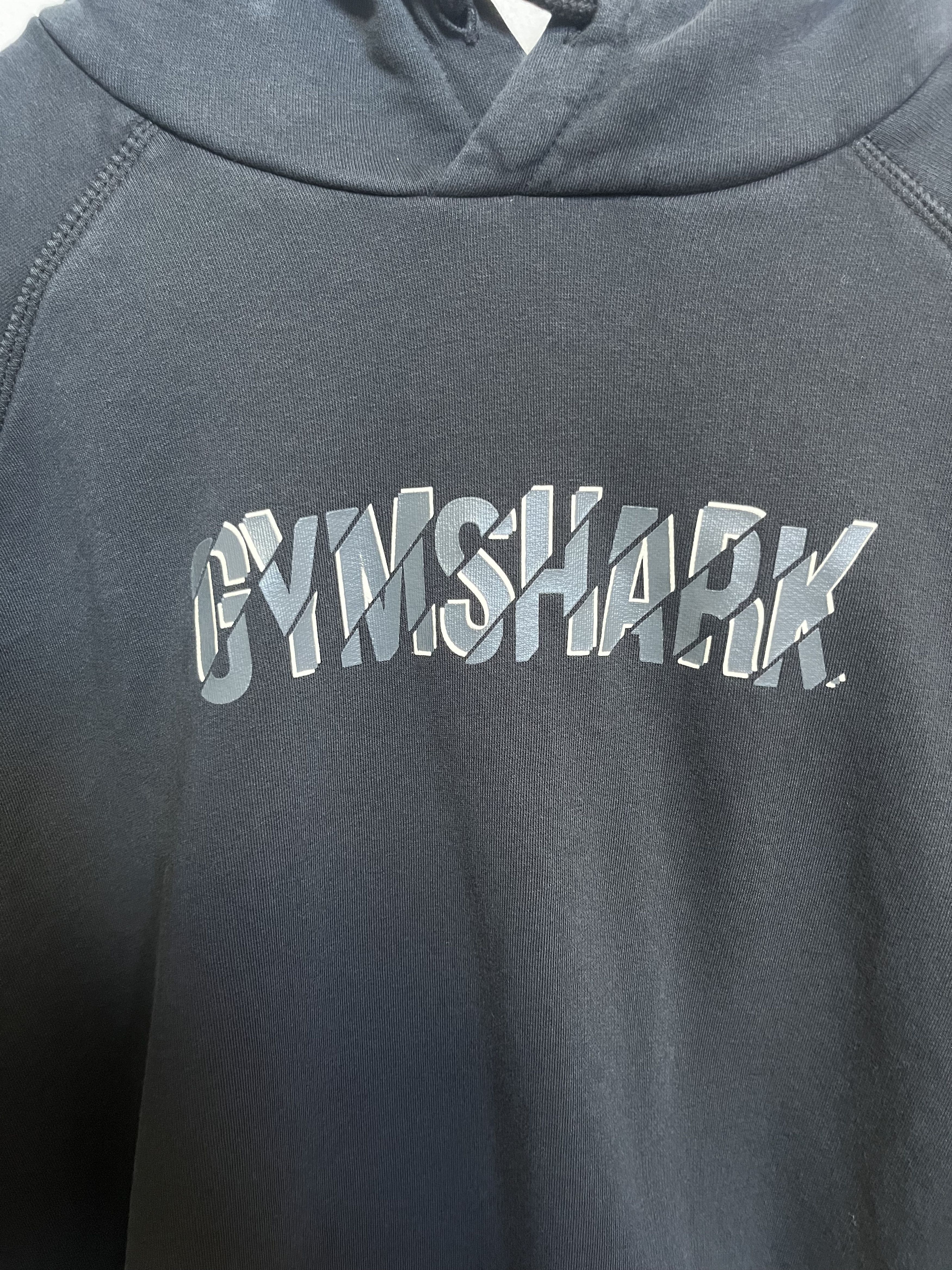 Gymshark Gymshark "Sliced Logo" Pullover Hoodie Black (Size Medium) Size US M / EU 48-50 / 2 - 2 Thumbnail