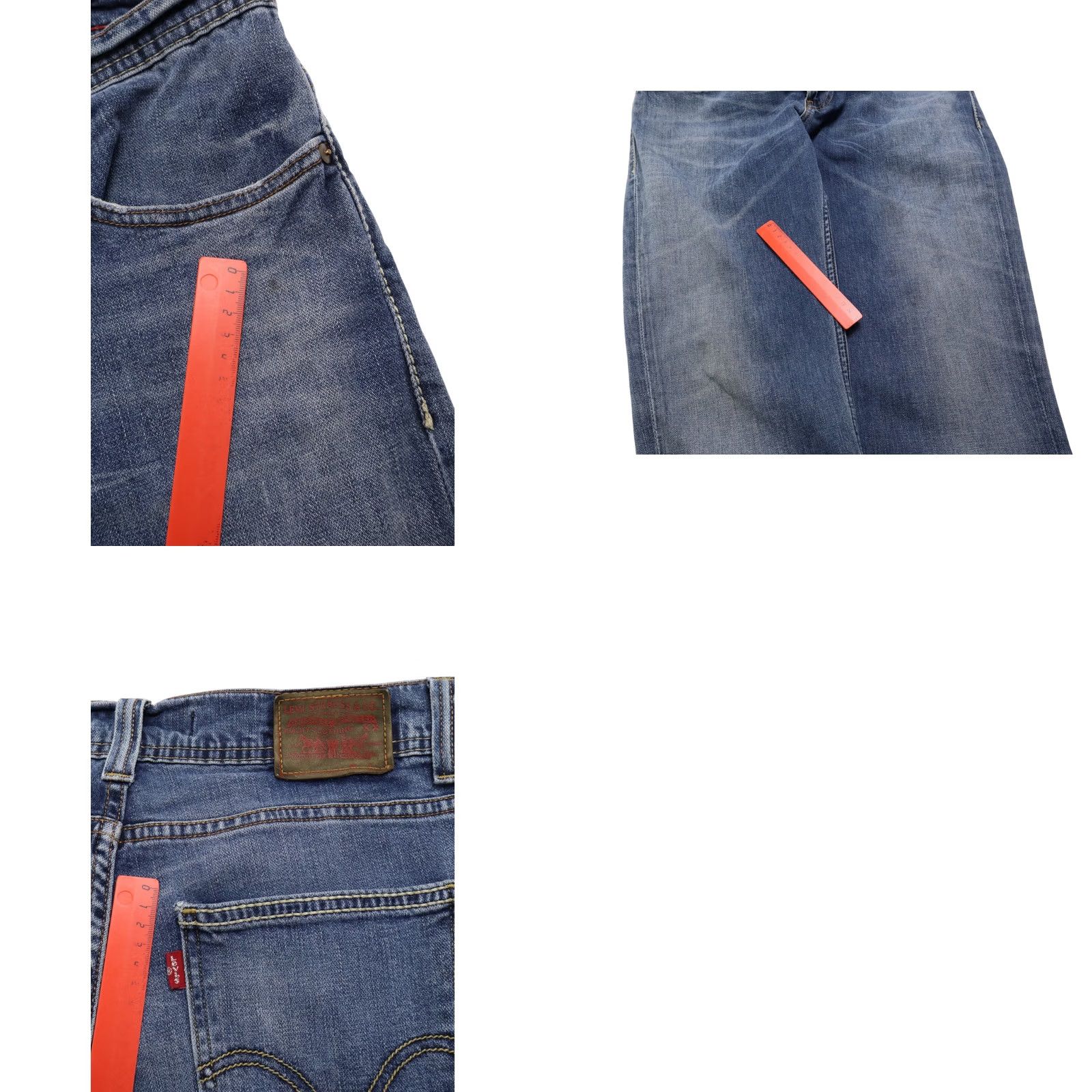 Levi's LEVI'S 511 Slim Jeans Men's W36/L34 Zip Fly Stretch Mid Rise Faded Blue Denim Slim Jeans Mens Regular Waist 36 Inseam 34 Size US 36 / EU 52 - 8 Thumbnail