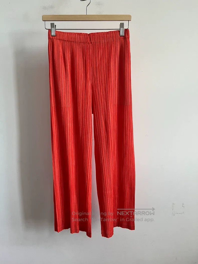Issey Miyake Issey Miyake Red Pants Size 25" / US 0 / IT 36 - 1 Thumbnail