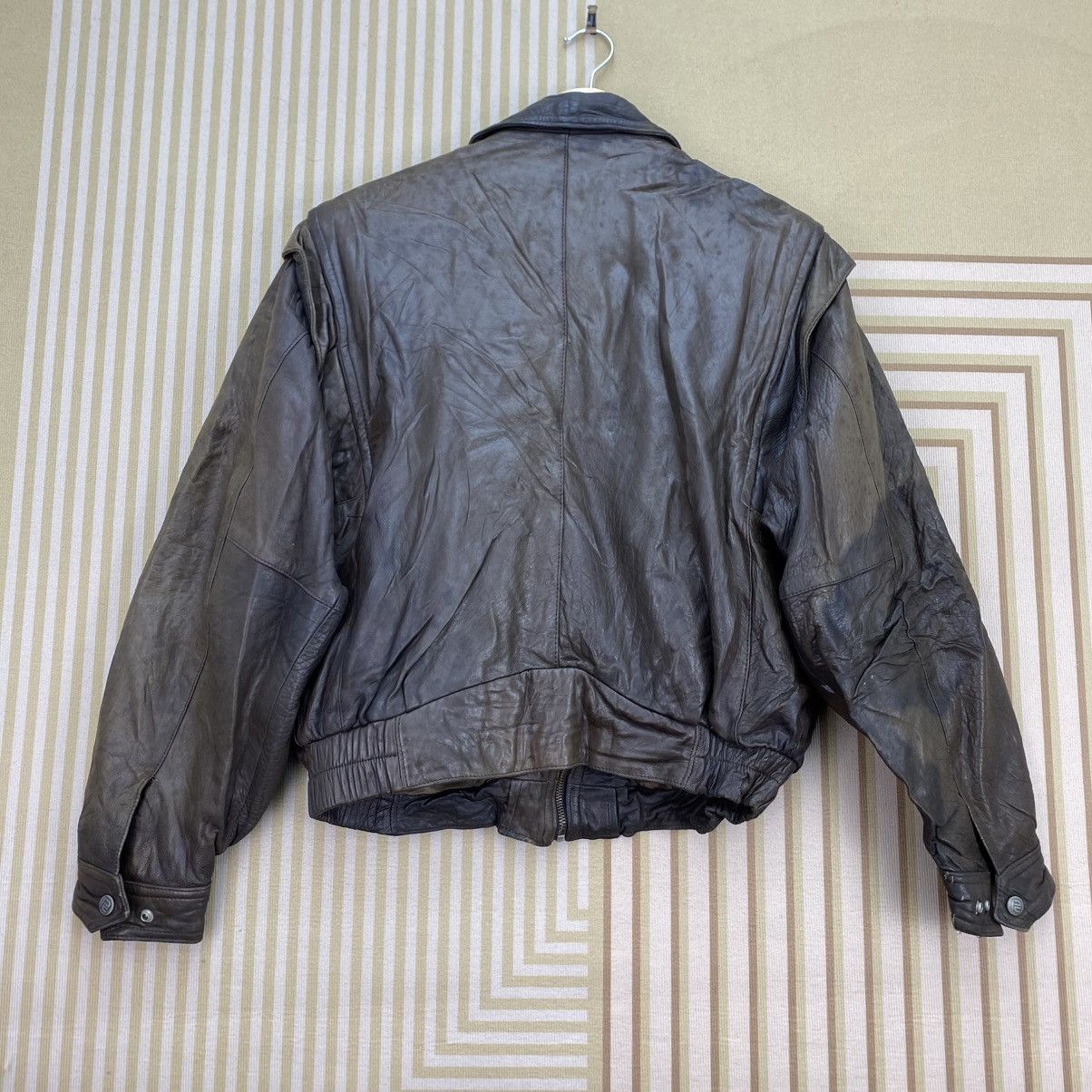 Japanese Brand 🫶 vintage Robert Comstock leather Bomber jacket Size US M / EU 48-50 / 2 - 2 Thumbnail
