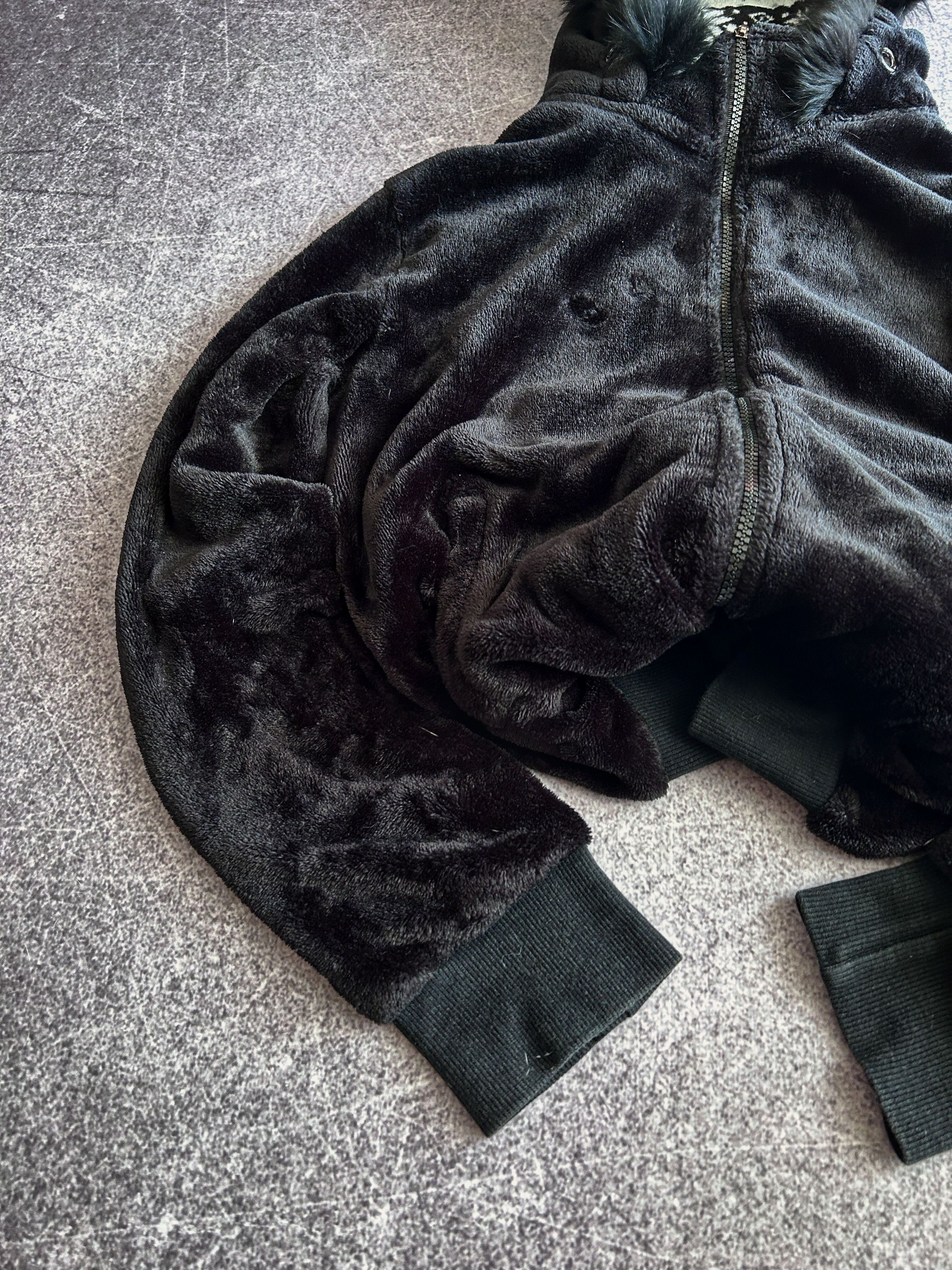 Designer VTG Yohji Yamamoto Travis Scott Style Mohair Fur Hoodie 90s Size US M / EU 48-50 / 2 - 2 Thumbnail