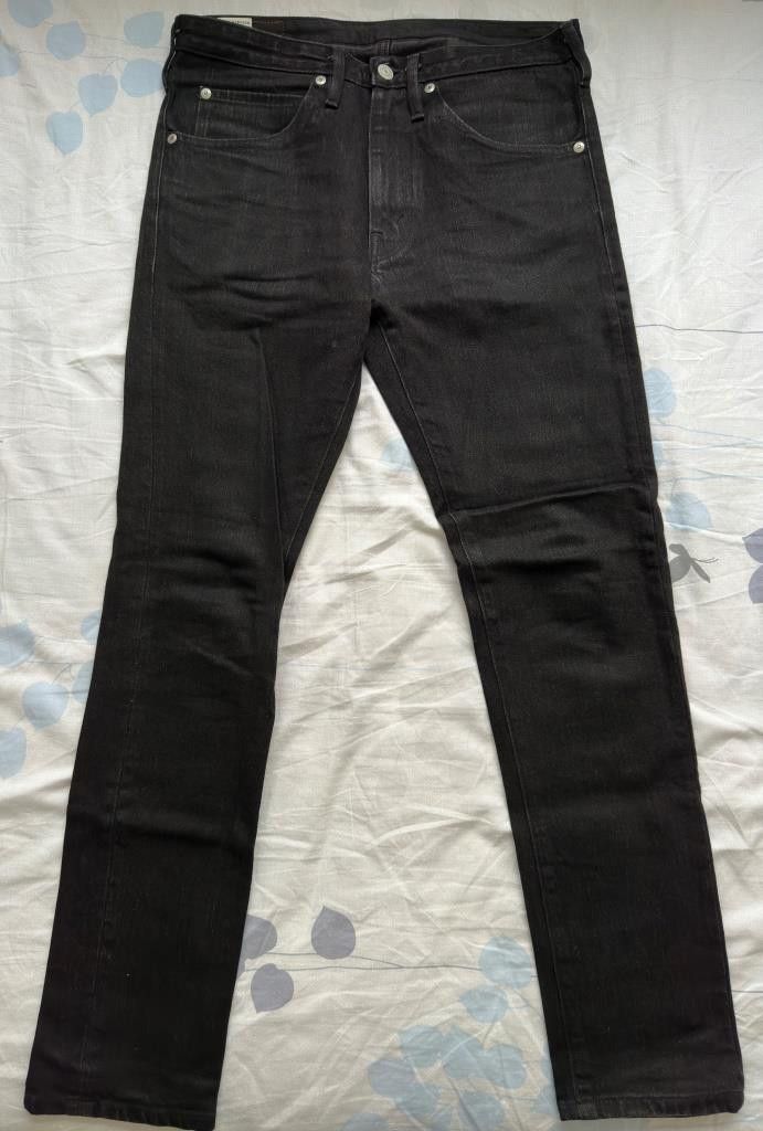 Burgus Plus Burgus Plus - Size 29 - 740-ST Zip Tight Straight Slim Black Size US 29 - 2 Thumbnail