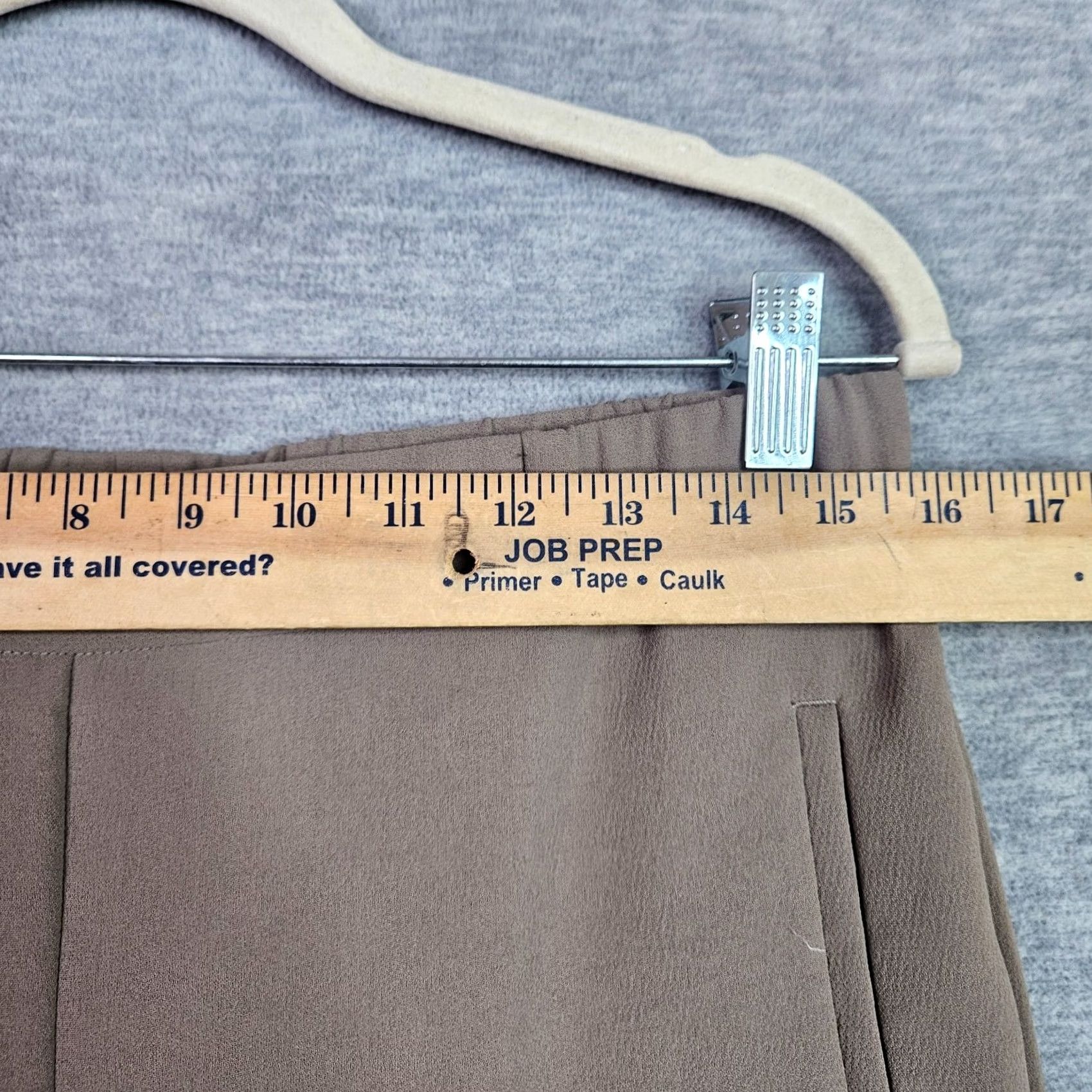Vintage Wilfred Beige Women's Pants Flat Front Pockets Size 8 Trousers Casual Classy Pants Beige Womens 8 Regular Front Flat Pockets- Wilfred Size 30" / US 8 / IT 44 - 3 Thumbnail