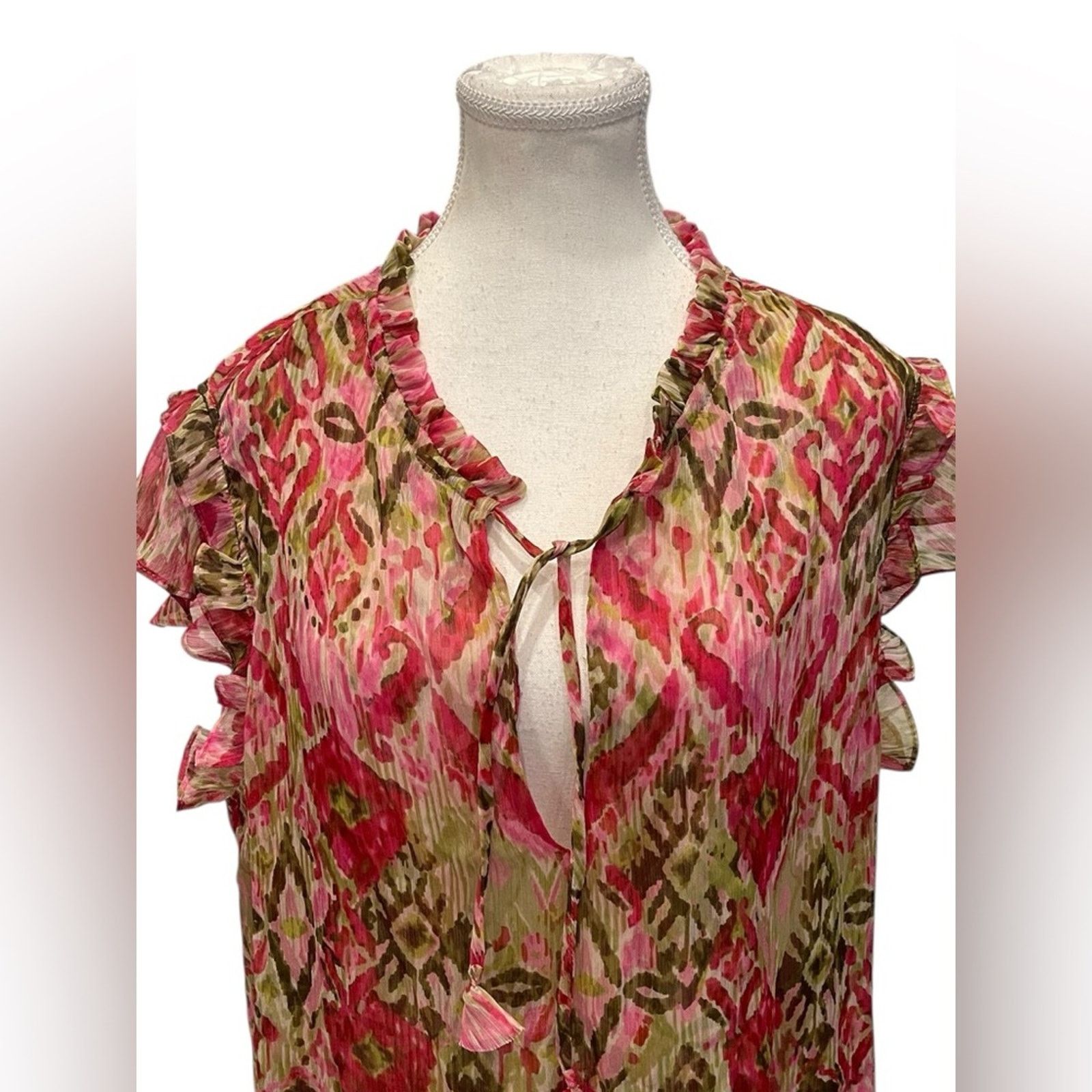 MISA Los Angeles MISA Los Angeles Basia Top Summer Ikat Size:L Size L / US 10 / IT 46 - 3 Thumbnail