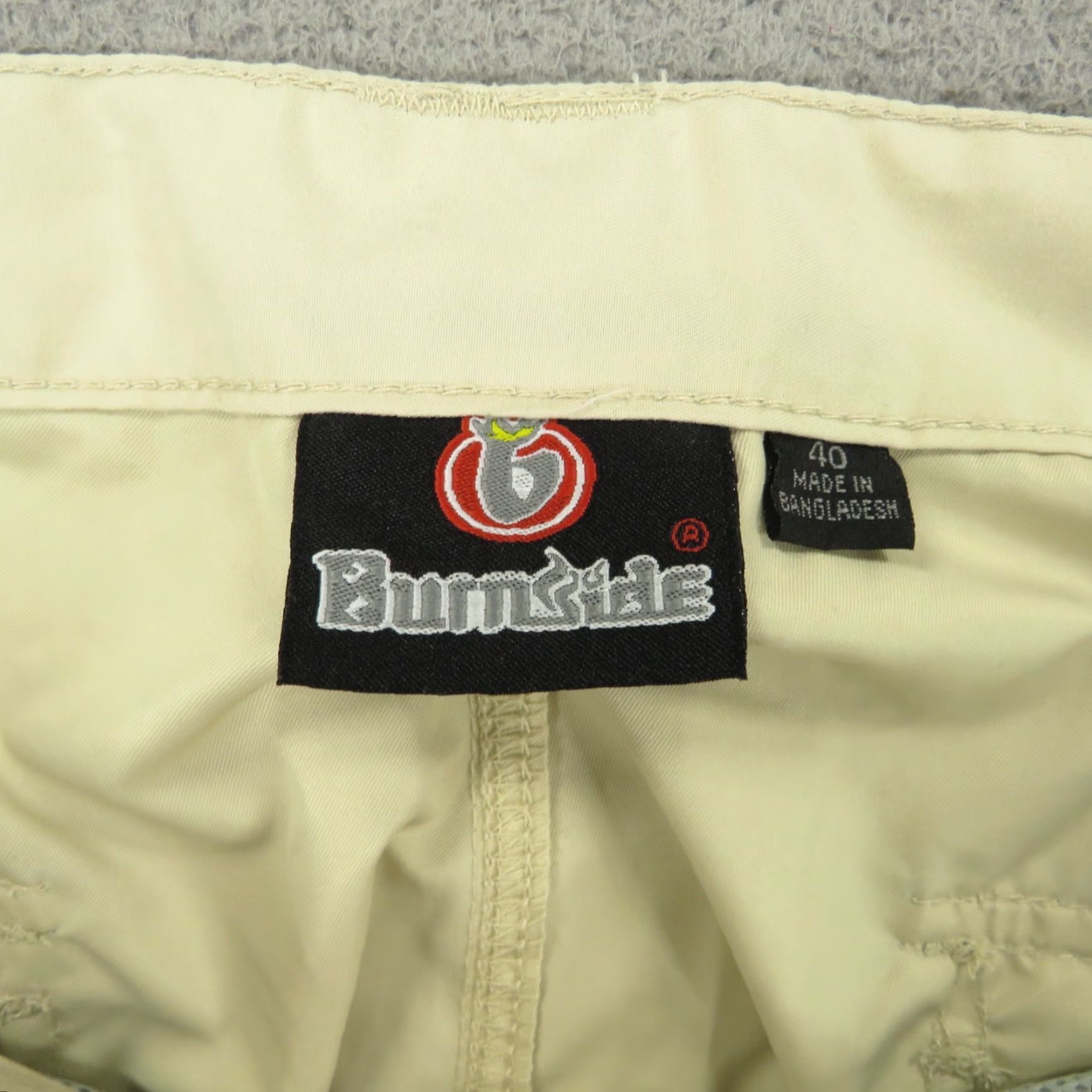Burnside VINTAGE Baggy Cargo Pants Men 40 Y2K SKater 10" Wide-Leg Opening Grunge Raver Khaki Burnside VTG Beige Wide-Leg Cargo Pant Mens 40 Size US 40 / EU 56 - 7 Thumbnail