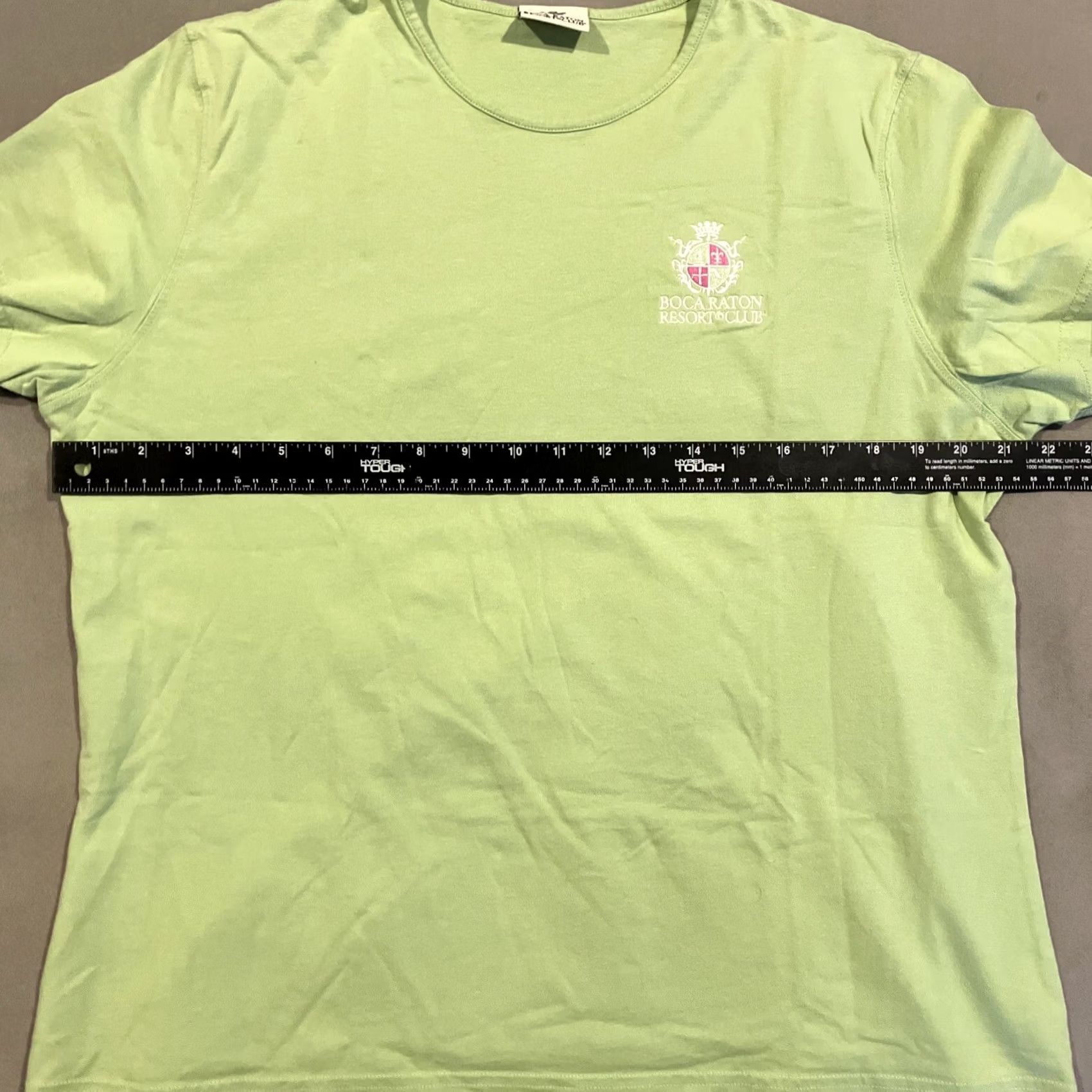 Vintage Boca Raton Beach Club & Resort Embroidered Short Sleeve T Shirt L Green Women Men? Size L / US 10 / IT 46 - 4 Thumbnail