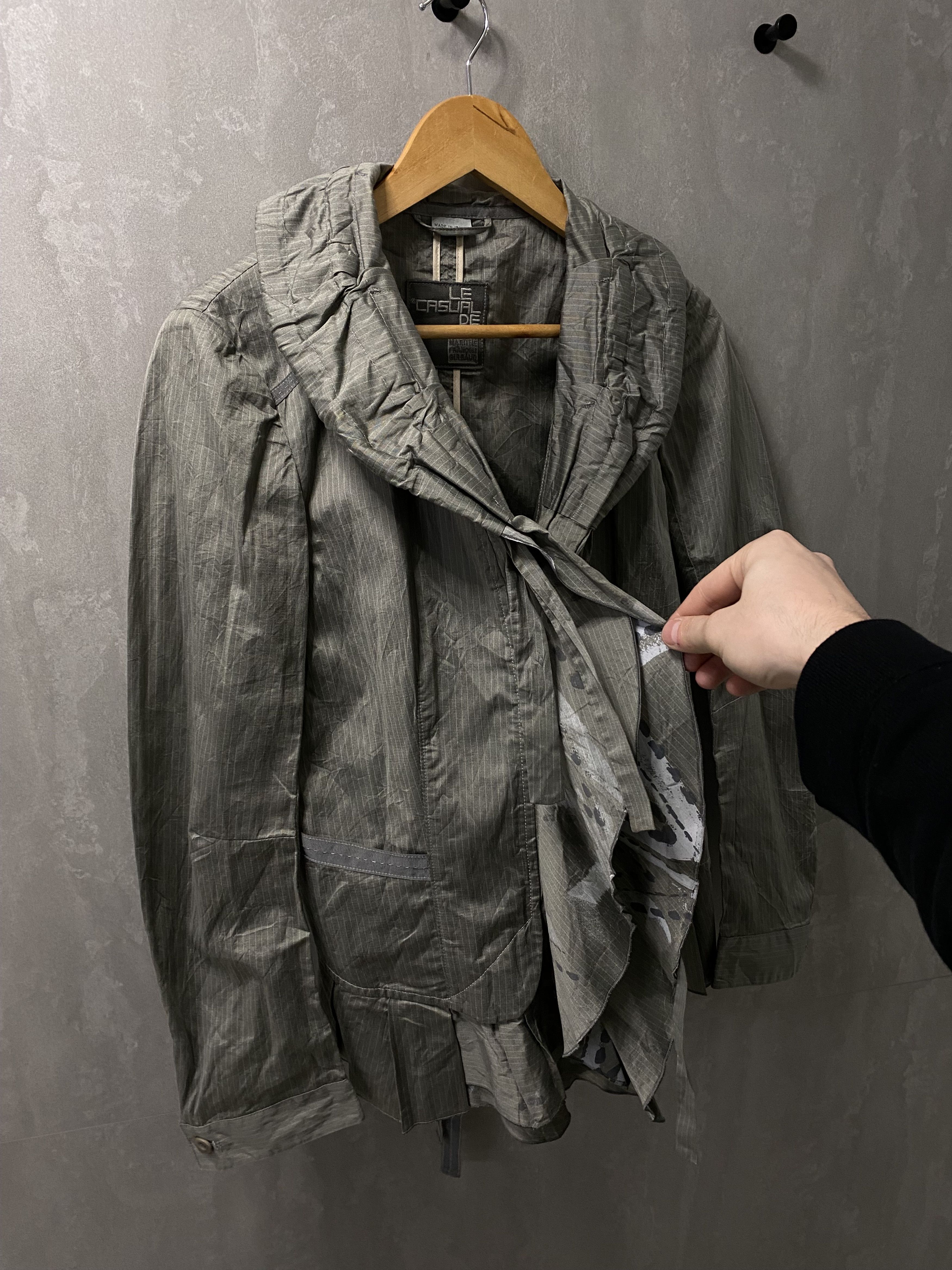Marithe + Francois Girbaud Marithe Francois Girbaud Cotton ruffle avant garde jacket Size M / US 6-8 / IT 42-44 - 3 Thumbnail
