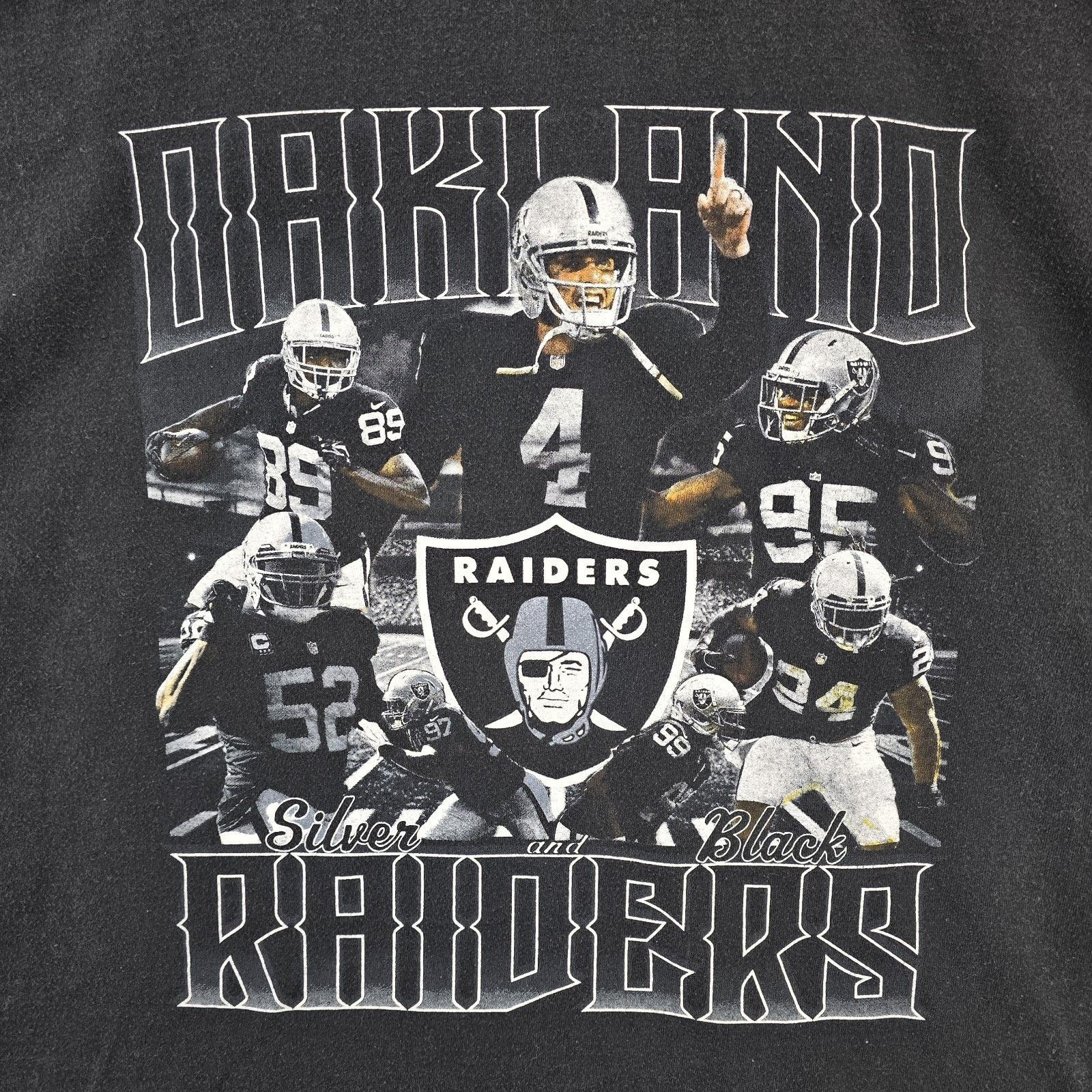 Alstyle Oakland Raiders Double Sided Shirt Mens Medium Raider Nation Size US M / EU 48-50 / 2 - 2 Thumbnail