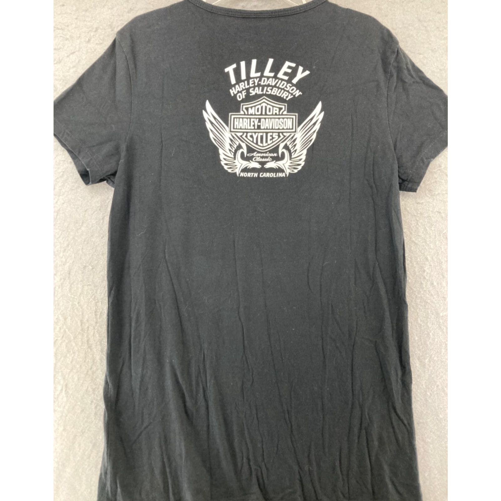 Bravado Harley-Davidson Classic Womens T-Shirt Black XL Short Sleeve Round Neck Biker Size XL / US 12-14 / IT 48-50 - 7 Thumbnail