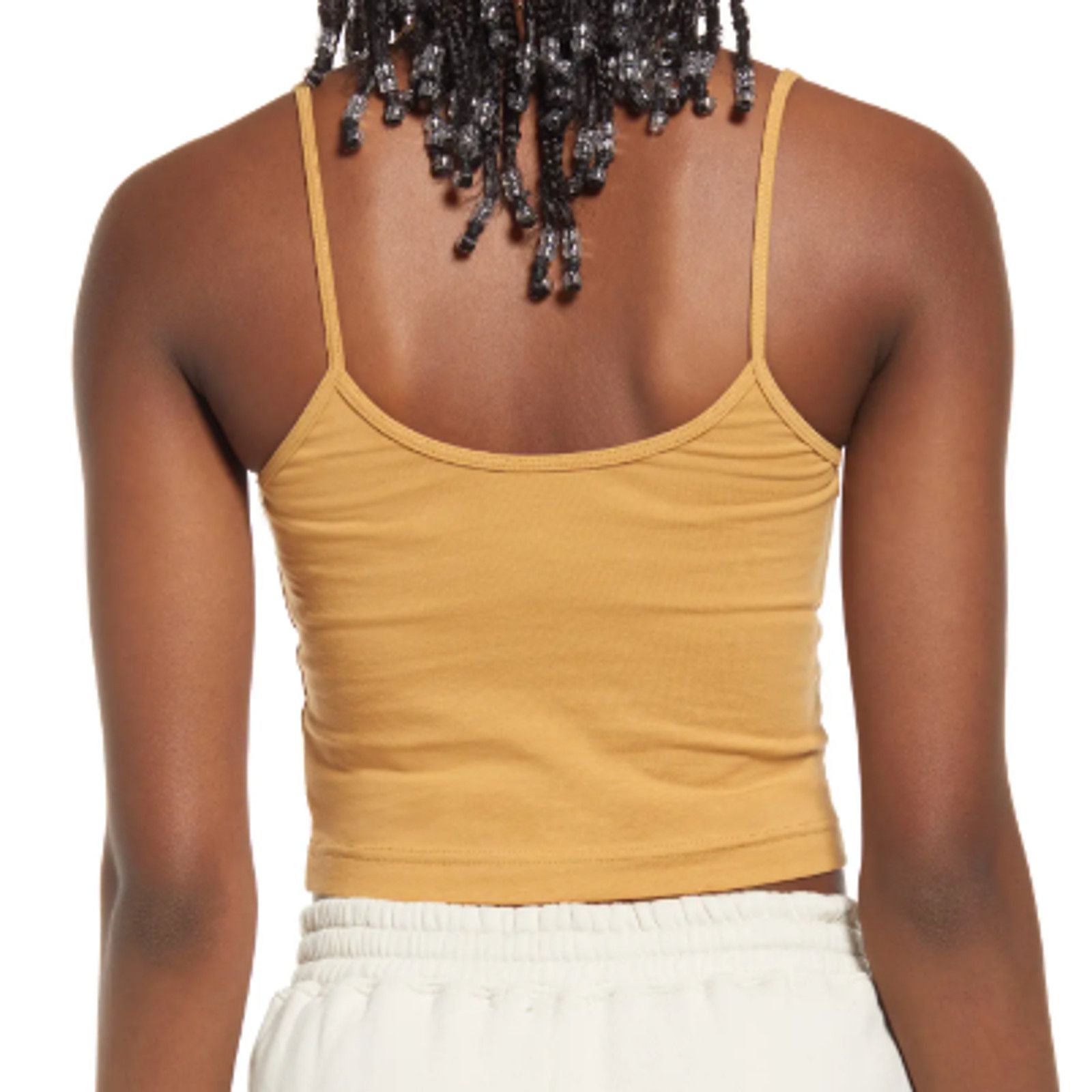 BP. BP Stretch Organic Cotton Crop Camisole Tan Cinnamon Size 4X Size 4XL / US 24-26 - 2 Thumbnail