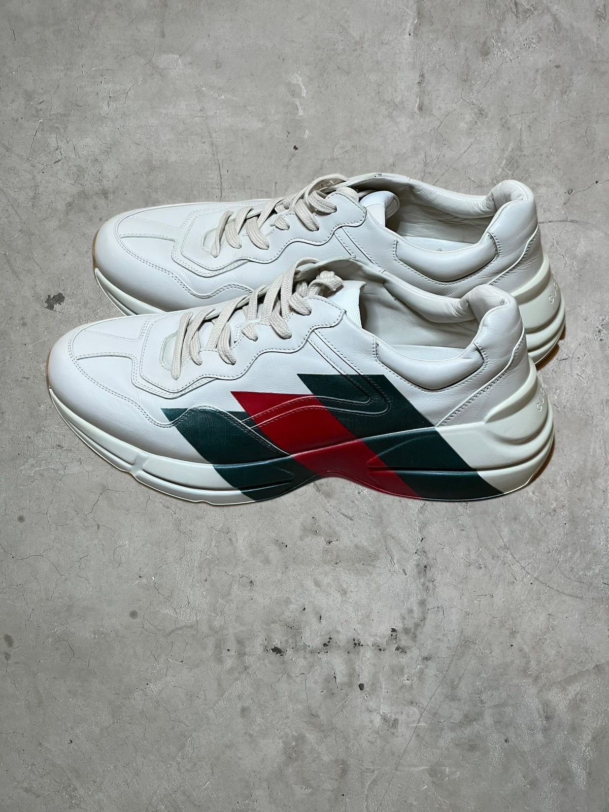 Gucci Gucci Rhyton Leather Sneakers Size US 12 / EU 45 - 1 Thumbnail
