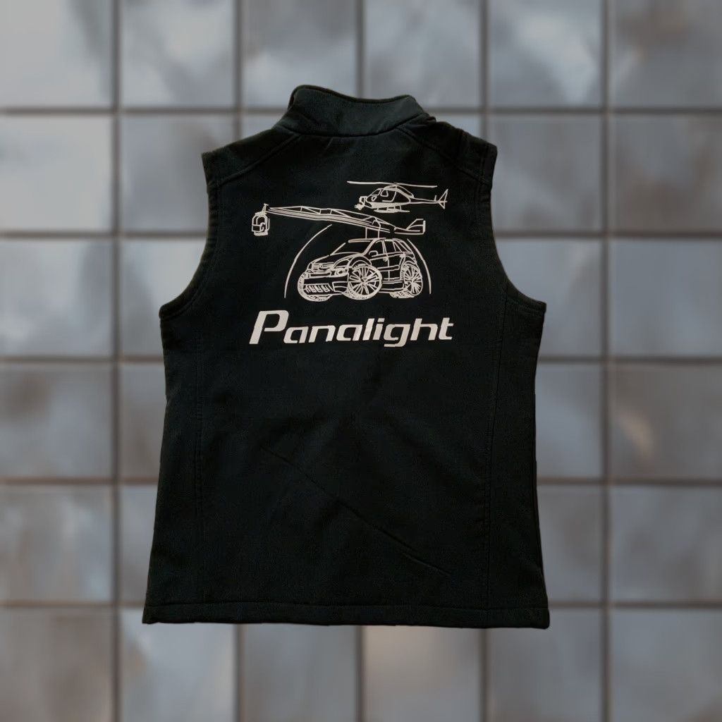 Vintage Panalight Video Production Film Television Softshell Black Zip Vest Jacket XL Sz.XL Men Size US XL / EU 56 / 4 - 1 Thumbnail