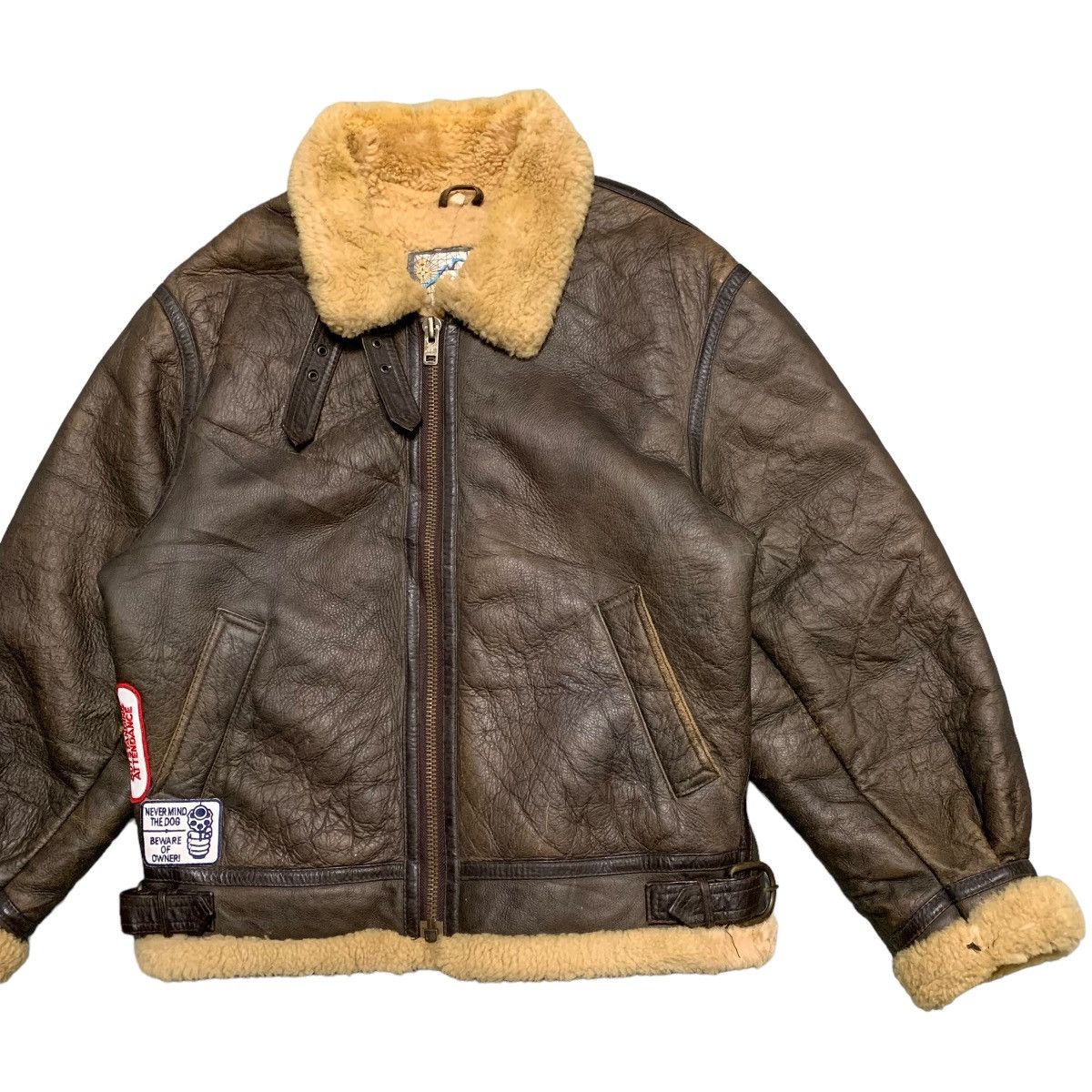 Japanese Brand Terra Australis Shearling B3 Jacket Size US M / EU 48-50 / 2 - 3 Thumbnail