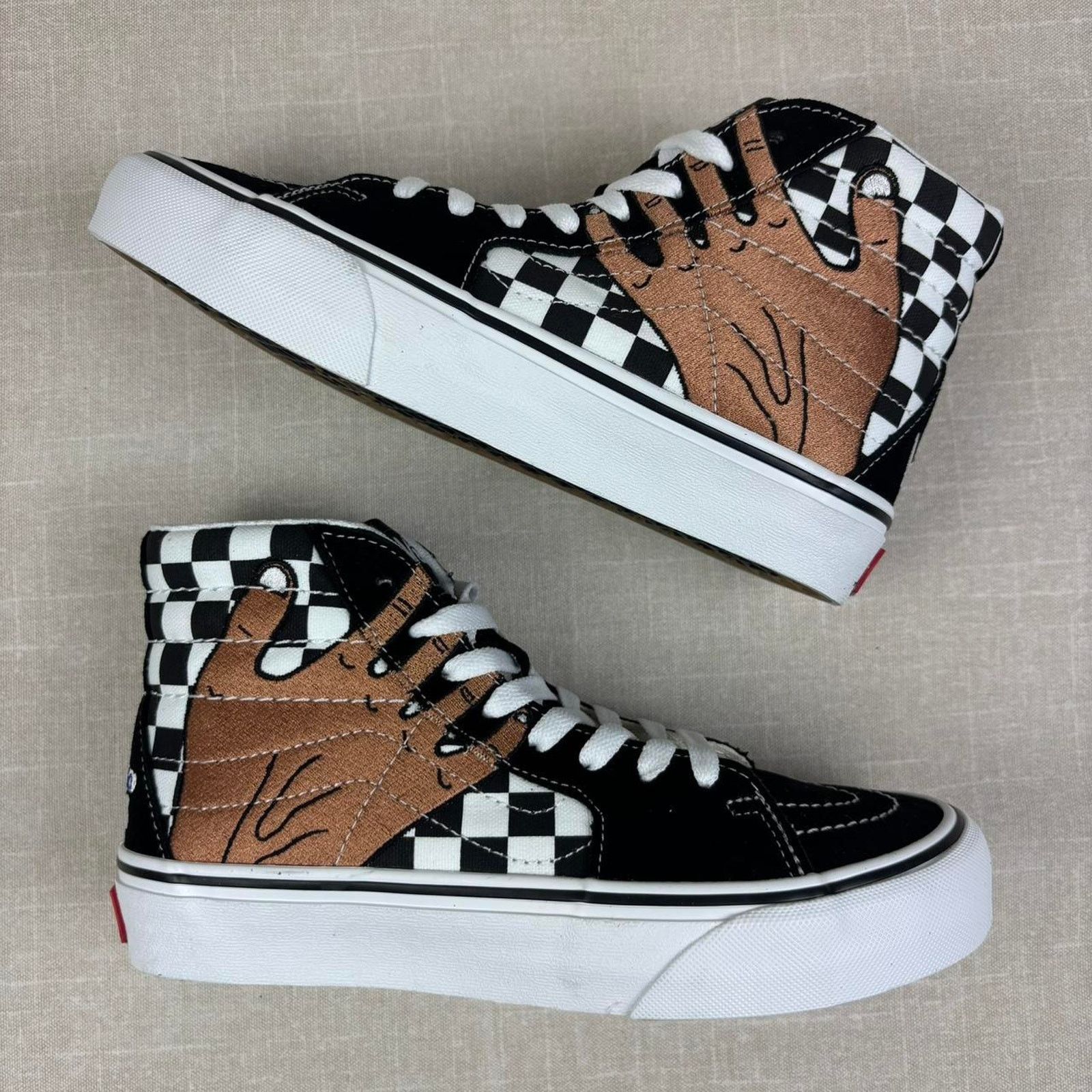 Vans 🟨 2022 Vans Vault Sk8-Hi “Imran Potato Checkerboard” 5W Size US 5 / IT 35 - 2 Thumbnail