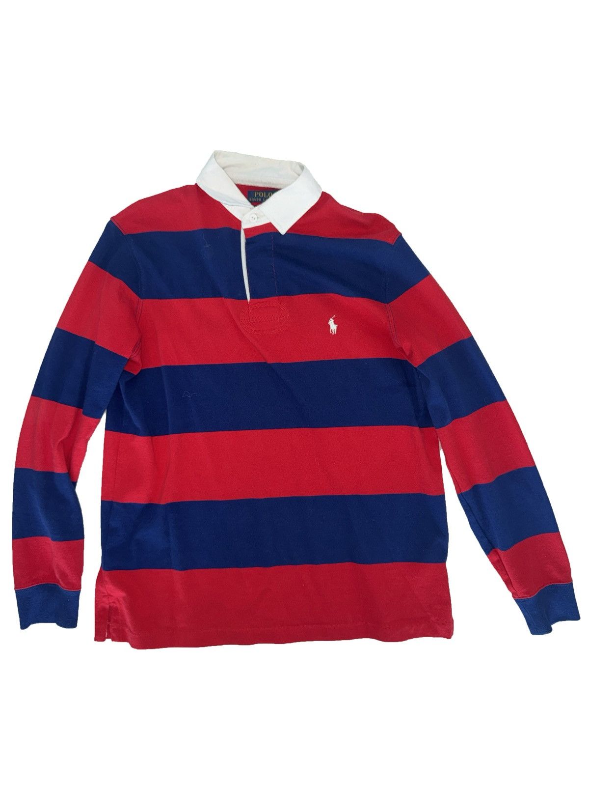 Polo Ralph Lauren Ralph Lauren classic rugby shirt red and navy blue stripes Size US M / EU 48-50 / 2 - 1 Thumbnail