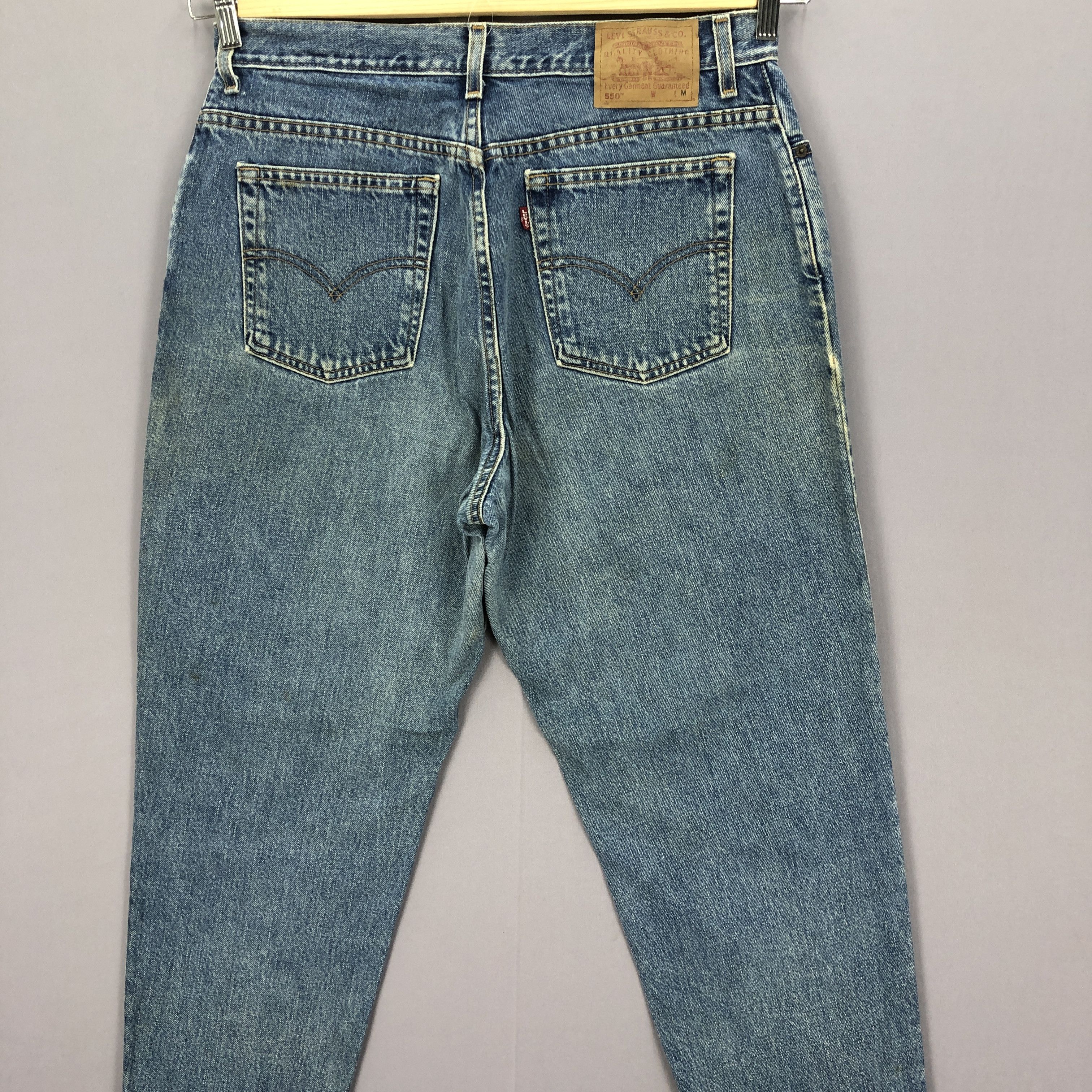 Levi's Vintage 90s Levis Stonewash Jeans Levi's Baggy Tapered Denim Size US 32 / EU 48 - 4 Thumbnail