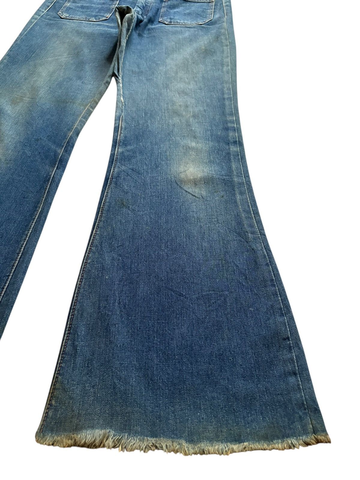 Japanese Brand Vintage Japanese Brand Mud Wash Bush Flare Jeans Size 32" / US 10 / IT 46 - 7 Thumbnail