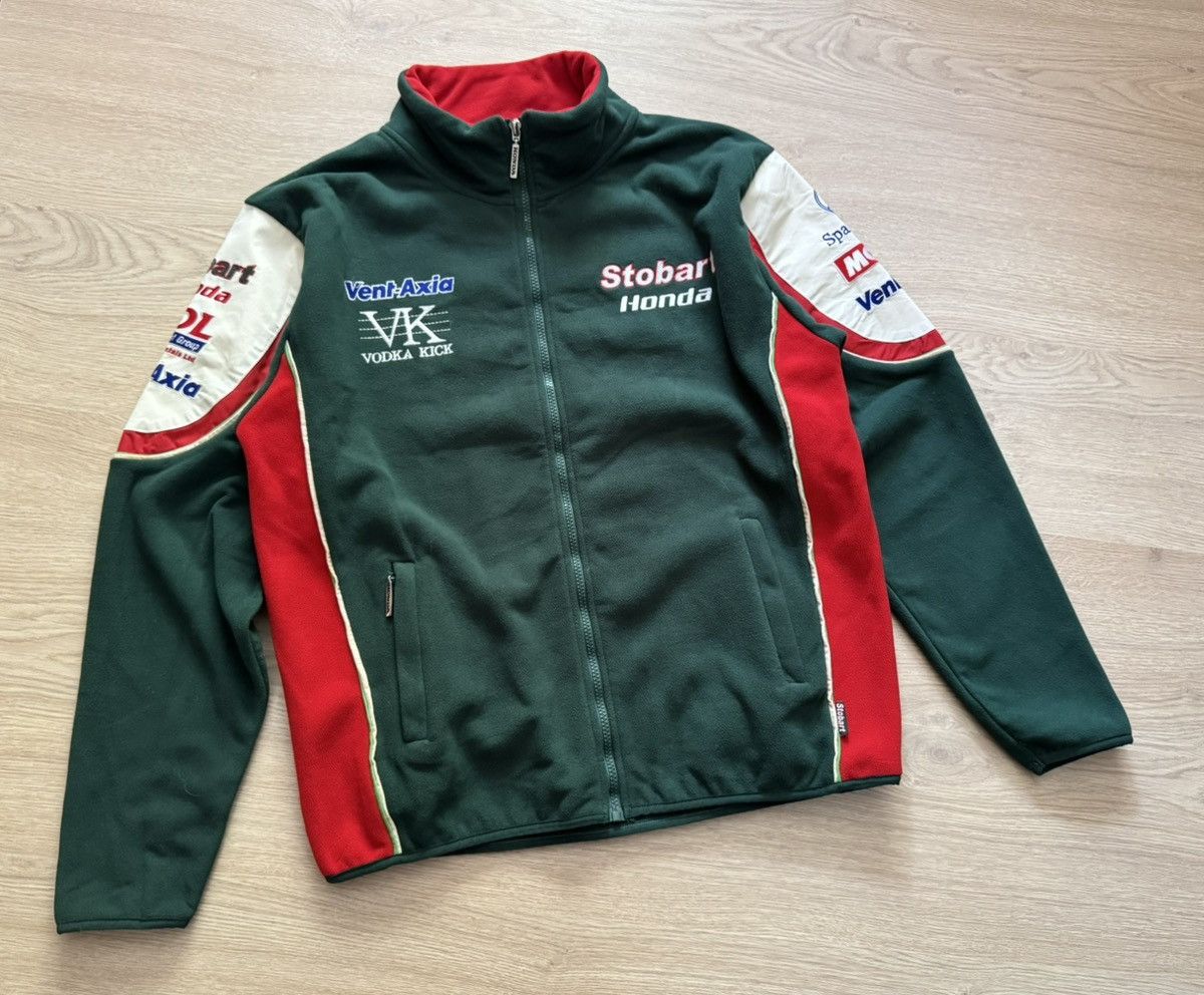 NASCAR Vintage Honda Nascar Racing y2k Fleece Full Zip Jacket Size US L / EU 52-54 / 3 - 1 Thumbnail