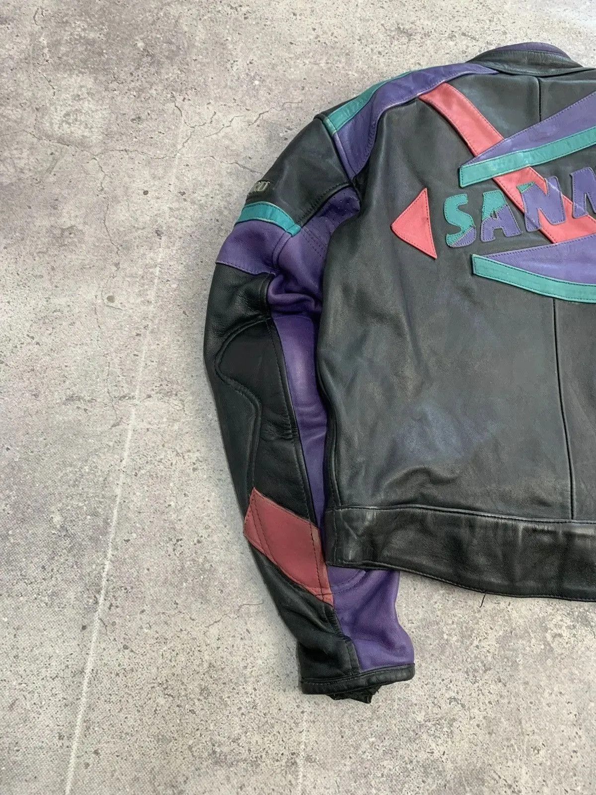 Genuine Leather VINTAGE Racing Leather Jacket Vintage MOTO Biker Size US L / EU 52-54 / 3 - 18 Thumbnail