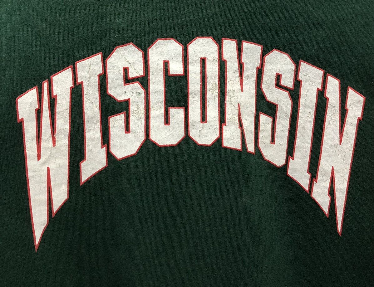 Jerzees × Vintage Vintage Jerzees Super Sweats Wisconsin Made In Usa Sweatshirt Size US M / EU 48-50 / 2 - 4 Thumbnail