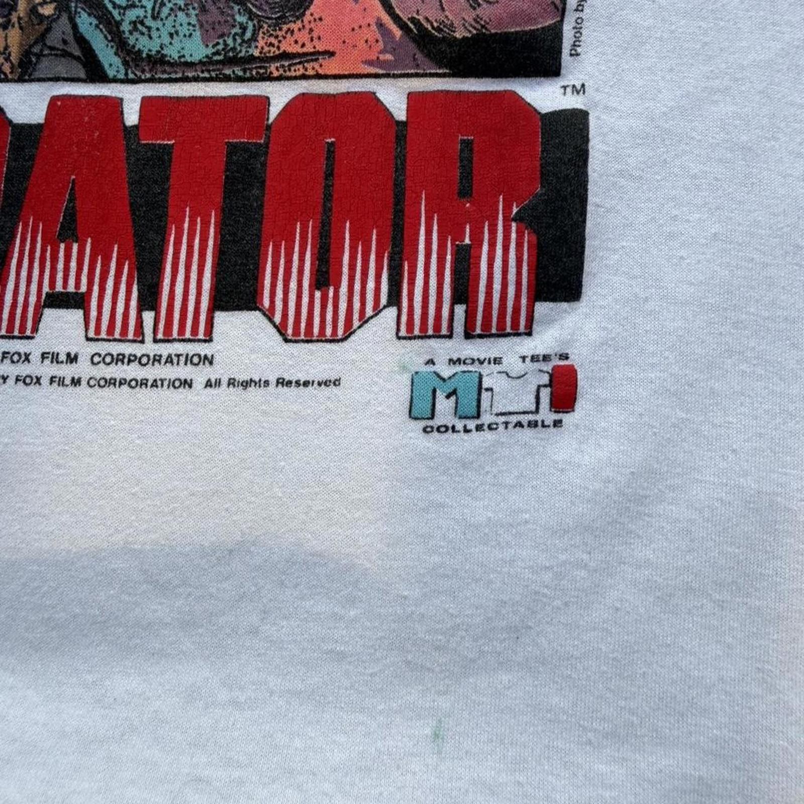 Other 1987 Predator movie promo tee - white with Predator graphic Size US L / EU 52-54 / 3 - 3 Thumbnail
