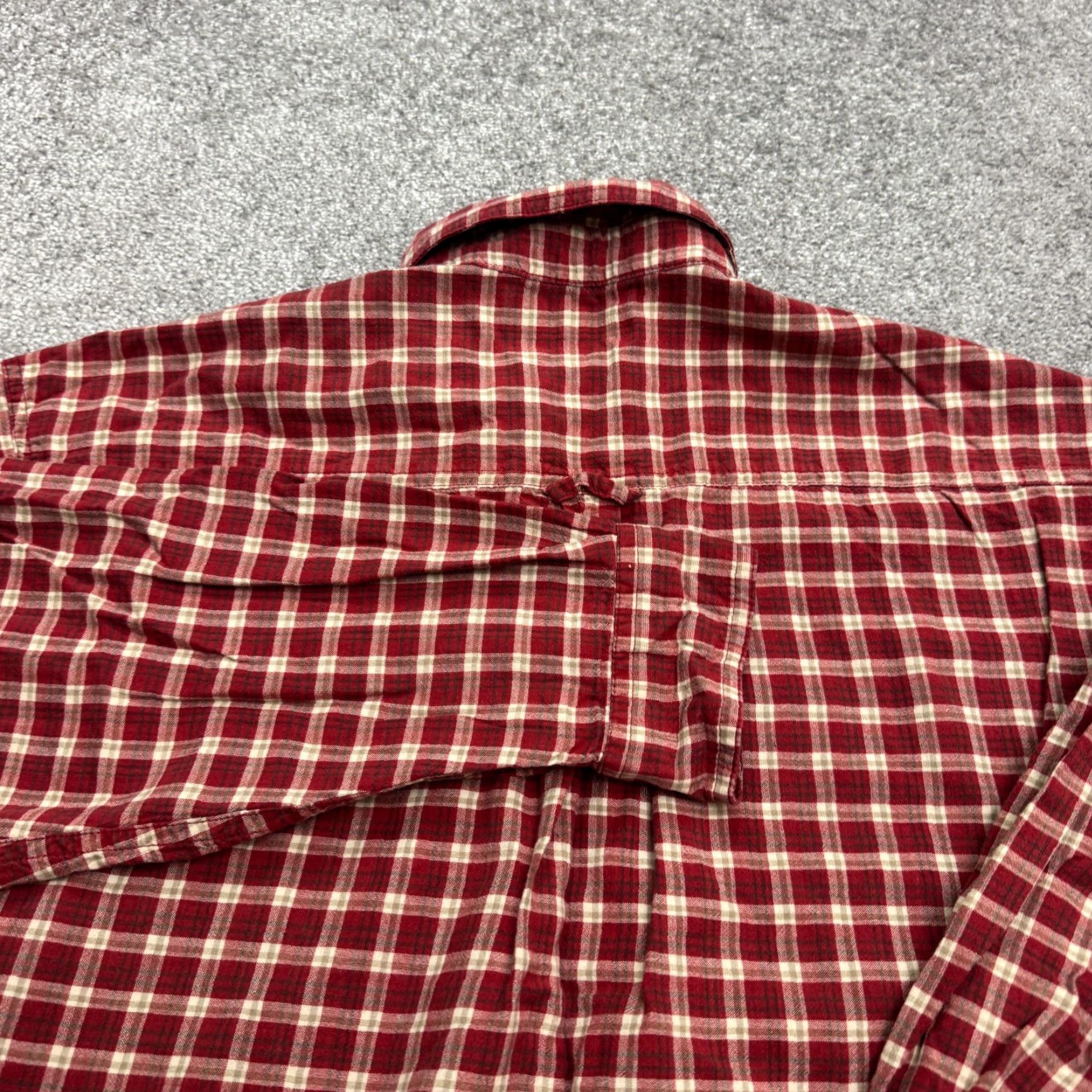 Vintage Columbia Shirt Adult Large Red Plaid Cotton Long Sleeve Button-Up Pockets Outdoor Casual Camp Mens Size US L / EU 52-54 / 3 - 4 Thumbnail