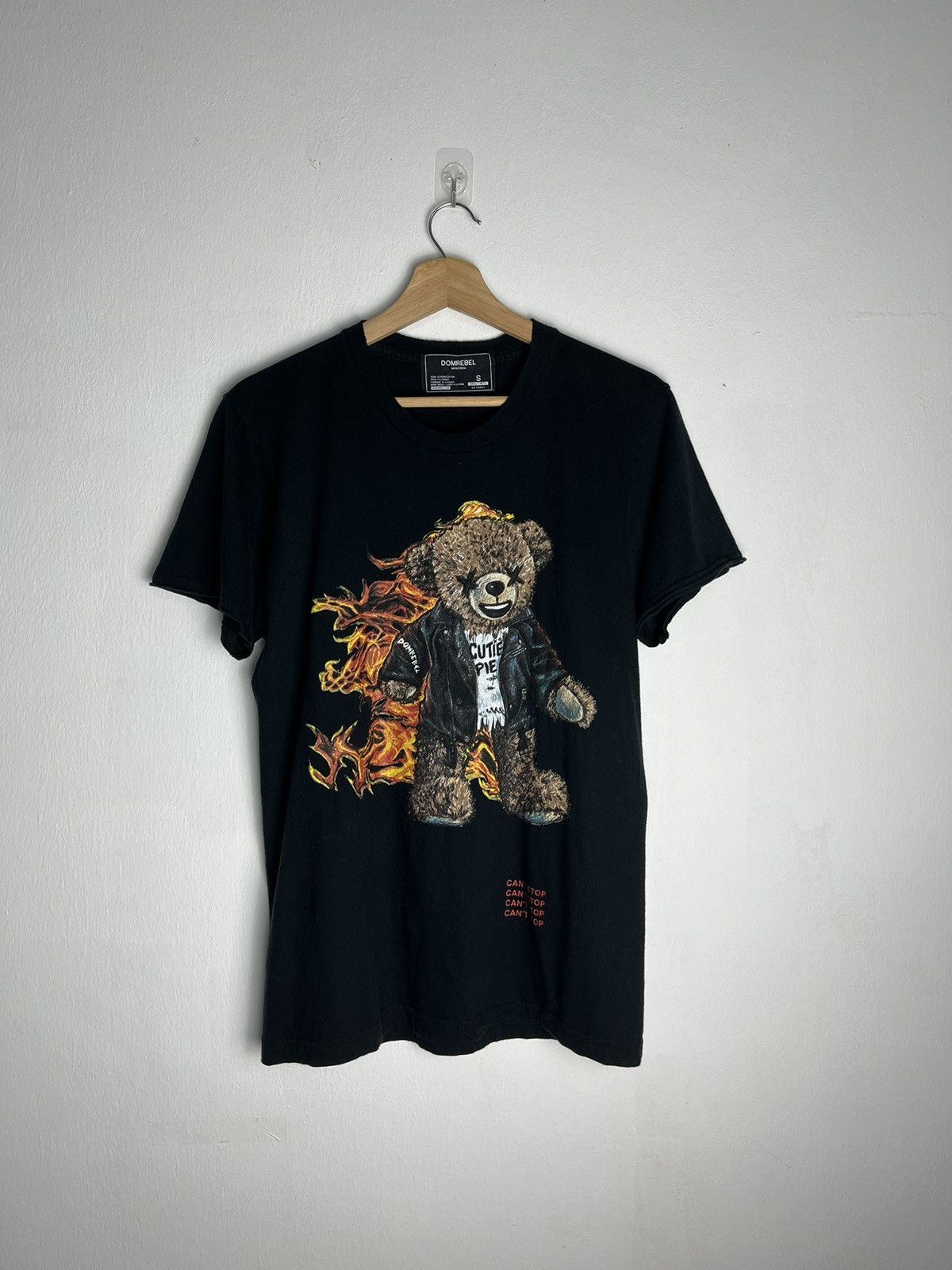 DOMREBEL Dom Rebel Montreal Cutie Pie Bear T-Shirt Black Size US S / EU 44-46 / 1 - 1 Thumbnail