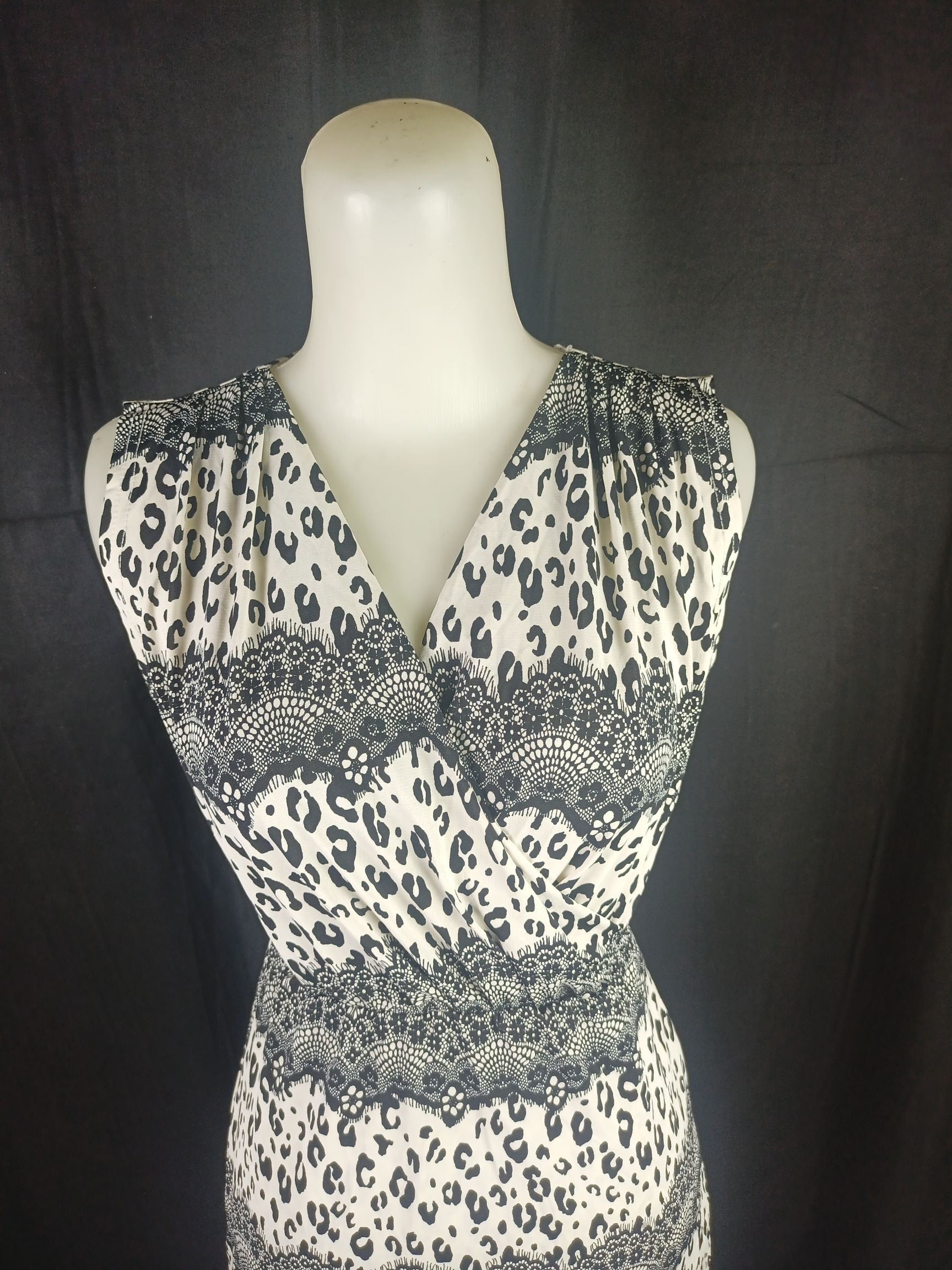 Designer × DressCamp × Japanese Brand GUMZZI Women's Sleeveless Dress Leopard Print Size M / US 6-8 / IT 42-44 - 11 Thumbnail