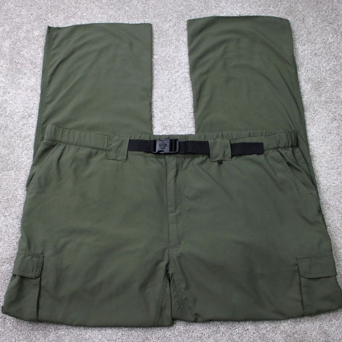 Vintage Boy Scouts of America Cargo Pants Mens 3XL Green Belted Cargo Pocket Regular Nylon Straight Navy? Size US 39 - 2 Thumbnail