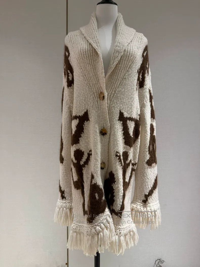 Dior Dior Woollen knitted cardigan coat Size S / US 4 / IT 40 - 1 Thumbnail