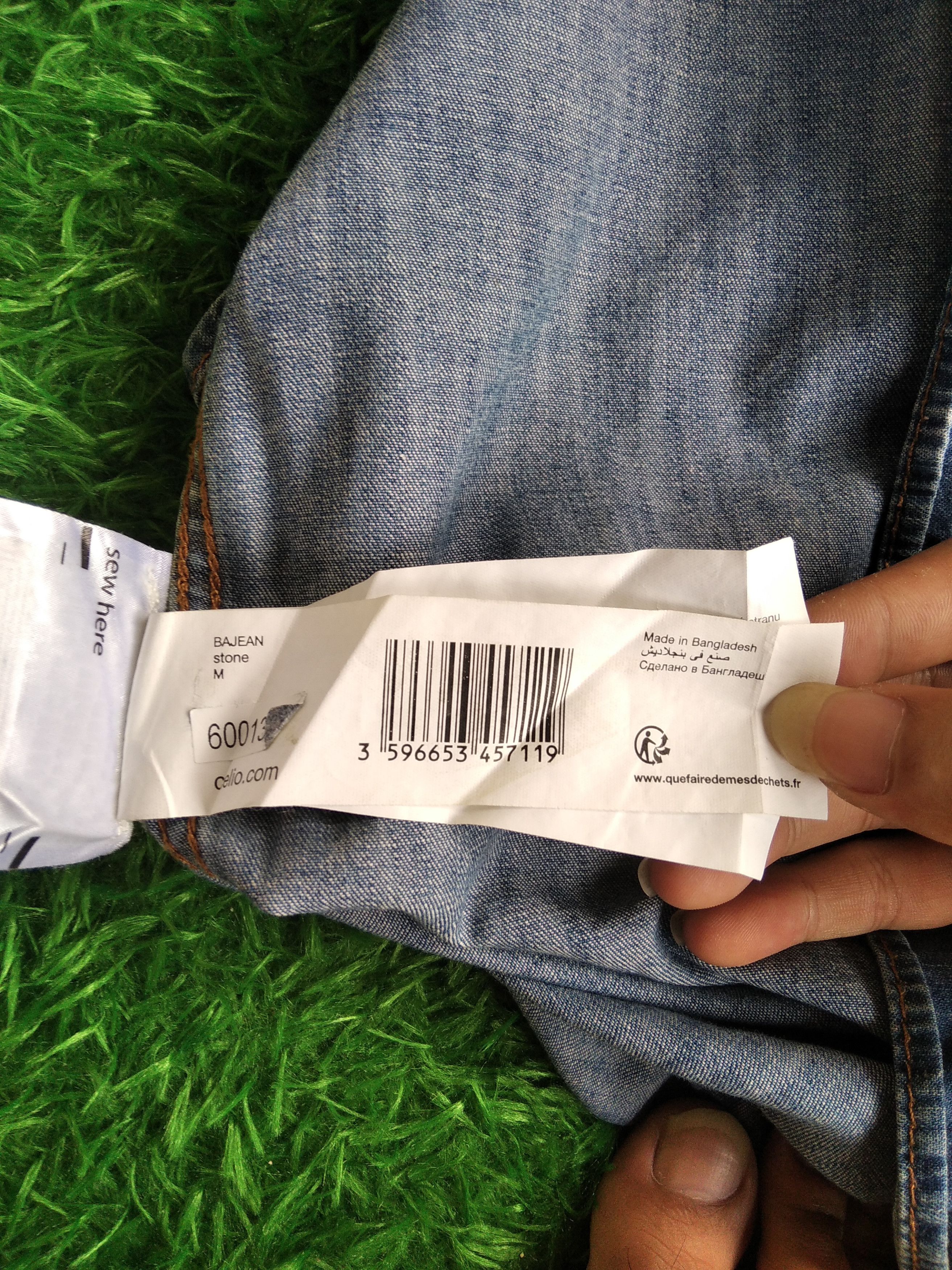 Denime × If Six Was Nine Vtg 00s Celio Selvedge Western Denim Snap Button Size US M / EU 48-50 / 2 - 8 Thumbnail