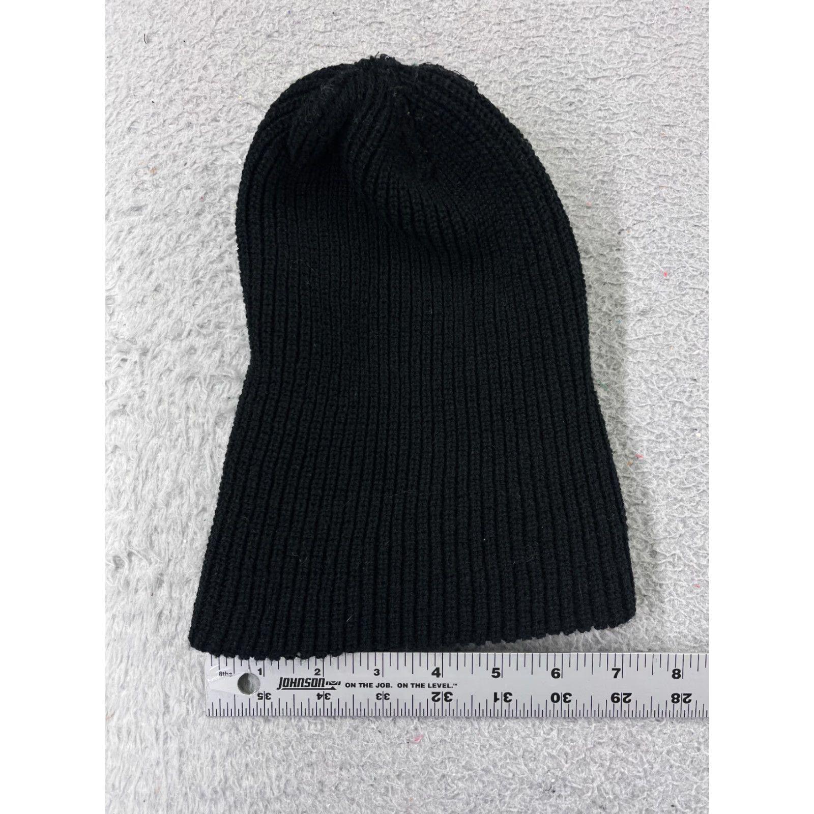 Vintage Beanie Beanie Adult One Size Black Knit Ribbed 100% Acrylic Winter Snow Ski Unbranded Unisex Adults Mens Womens Boys Girls Size ONE SIZE - 3 Thumbnail