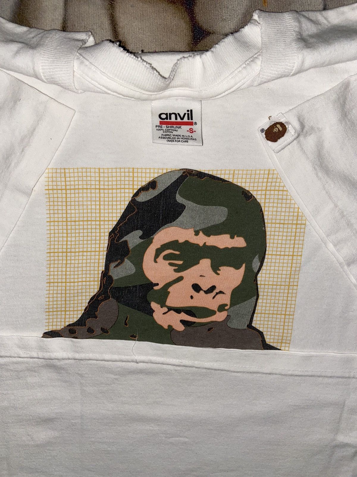 Bape × Vintage BAPE GRID SOLDIER TEE Size US S / EU 44-46 / 1 - 9 Thumbnail