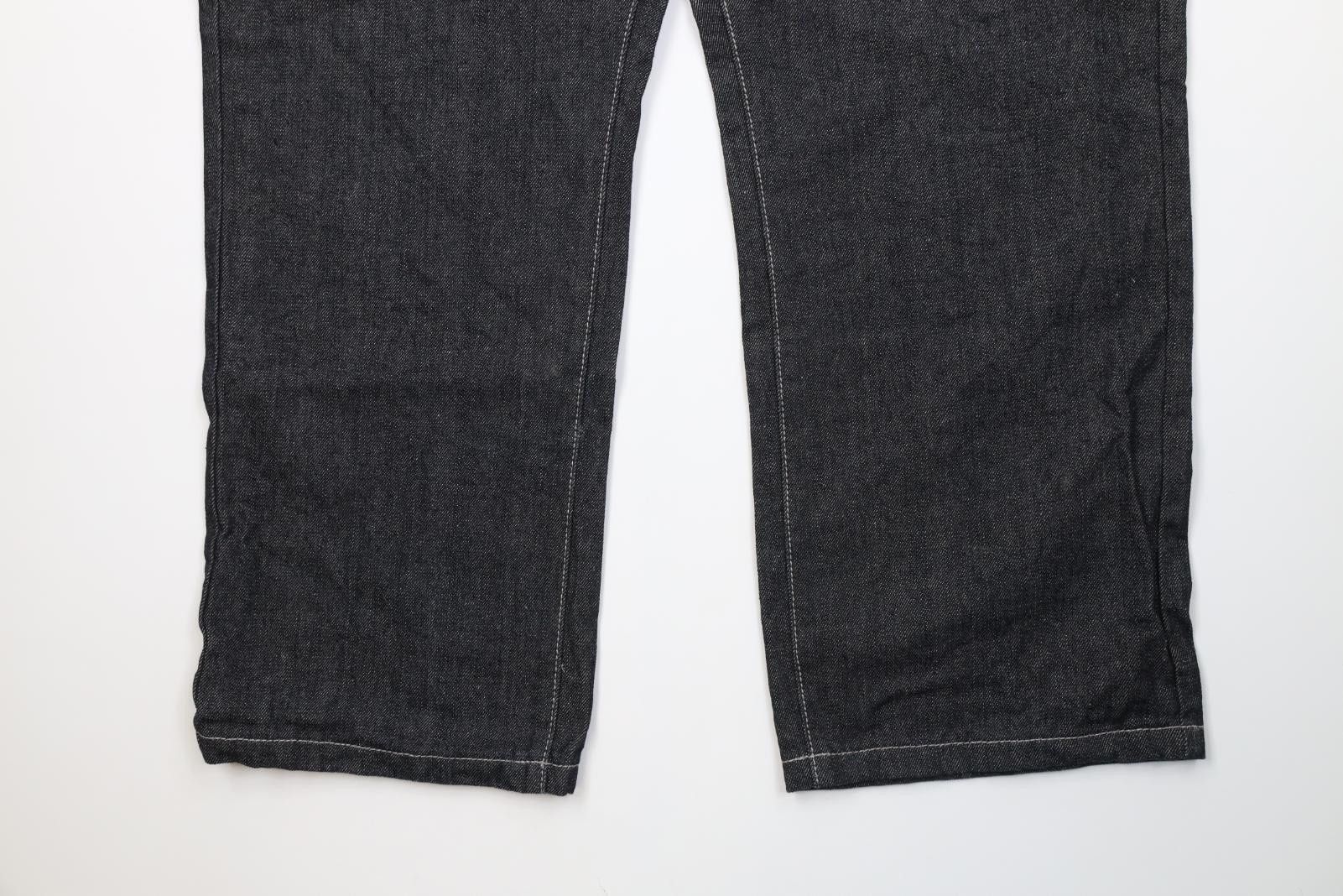 Vintage Vintage Y2K Streetwear Baggy Fit Wide Leg Denim Jeans Black Size US 44 / EU 60 - 4 Thumbnail