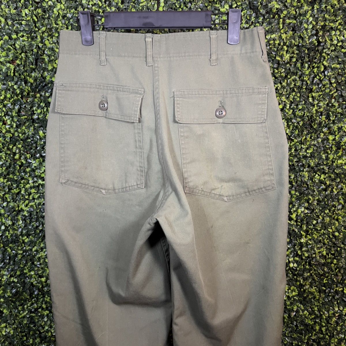 Vintage Vintage 70s 30x29 OG-107 Cotton Military Army Fatigue Pants Size US 30 / EU 46 - 5 Thumbnail
