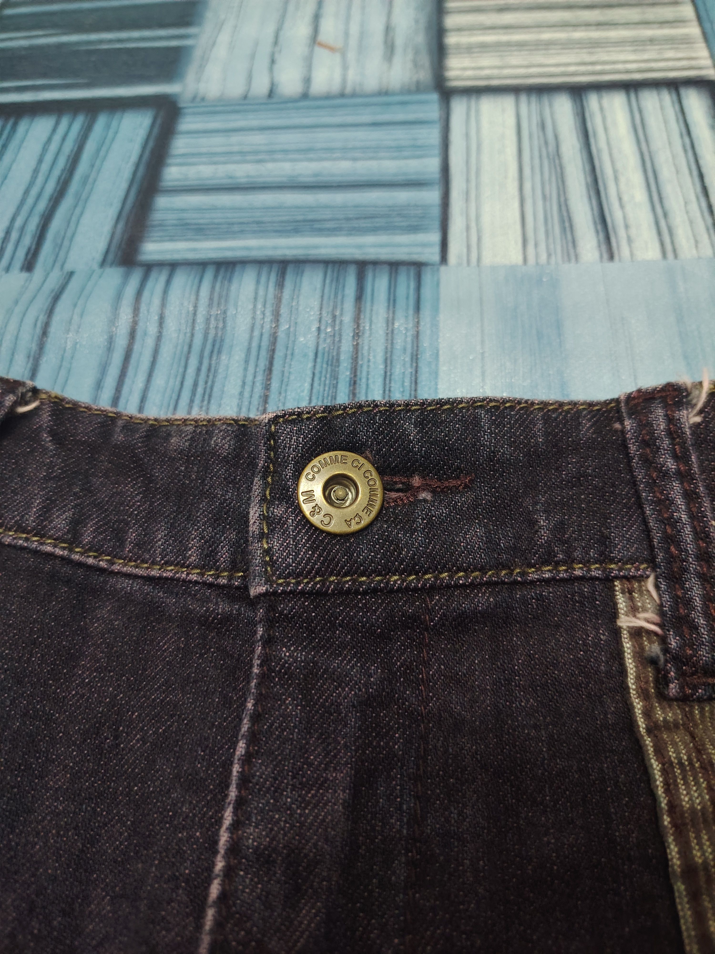 If Six Was Nine Rare Comme ca Comme ci side leather line flared pants Size US 28 / EU 44 - 11 Thumbnail