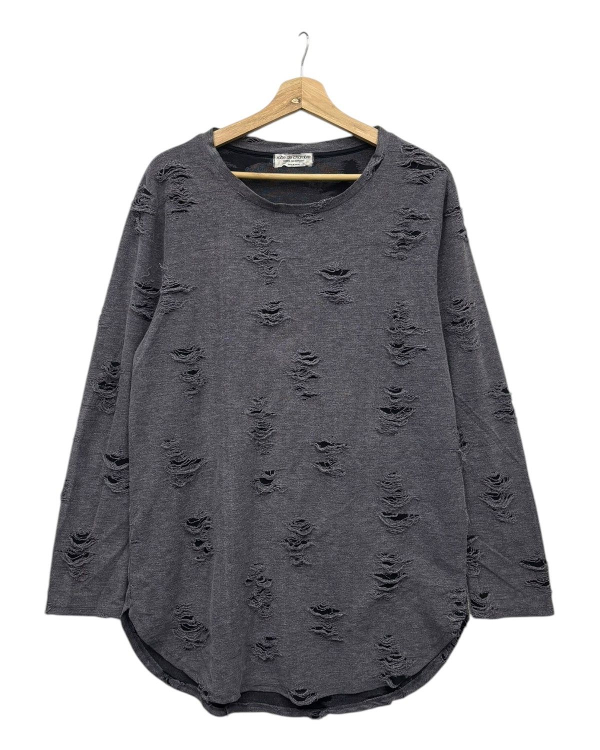 Comme des Garcons 🔥COMME DES GARCONS DISTRESSED LONGSLEEVE SHIRT Size US M / EU 48-50 / 2 - 1 Thumbnail