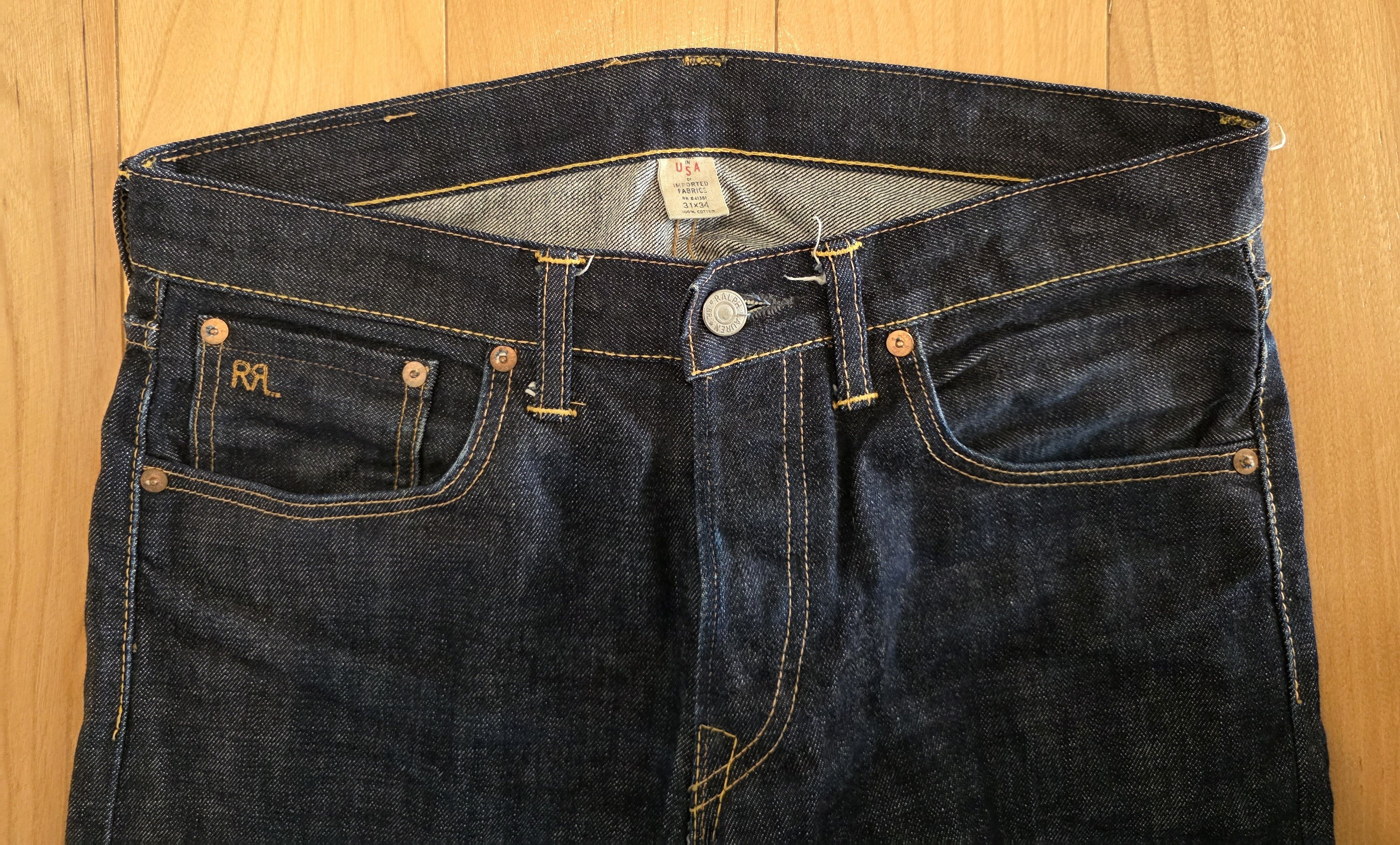 RRL Ralph Lauren RRL Slim Fit Japanese Selvedge Jeans Denim 31 x 34 Size US 31 - 3 Thumbnail