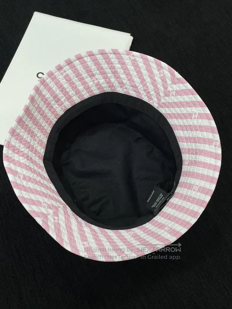 Chanel Chanel Size M Pink coco beach fisherman's hat Size ONE SIZE - 3 Thumbnail