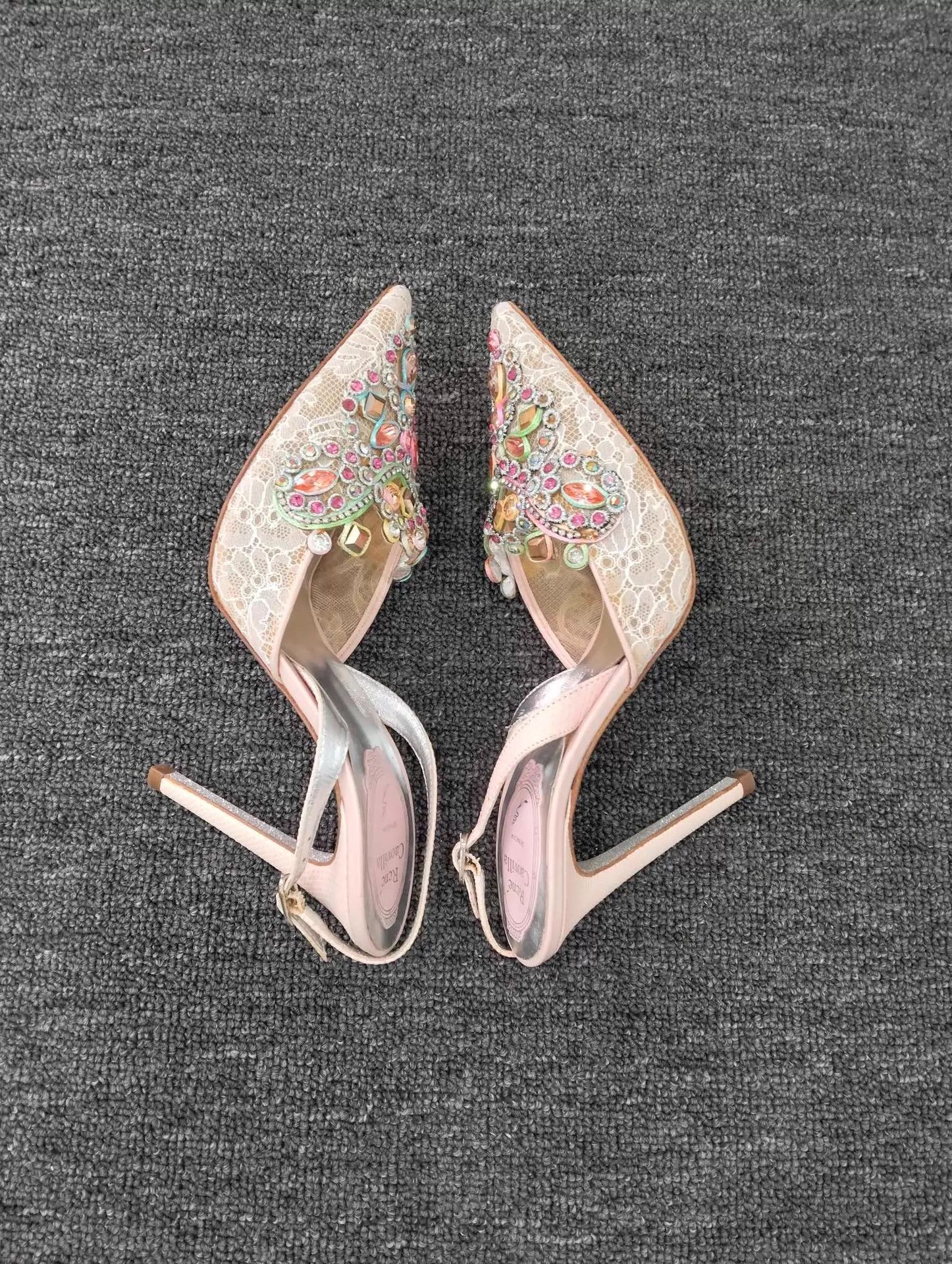 Rene Caovilla Rene Caovilla RC crystal heeled sandals 37 Size US 6.5 / IT 36.5 - 3 Thumbnail