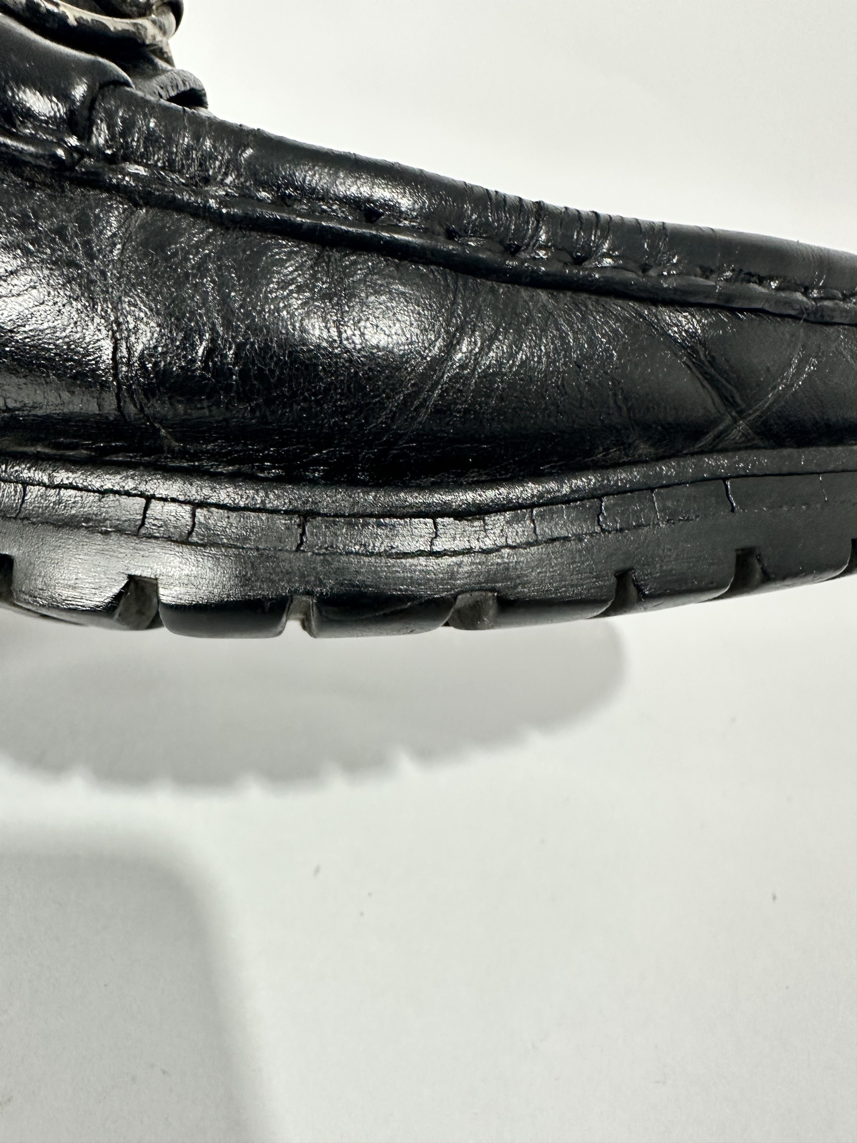 Gucci Gucci Black Leather Horsebit Loafers Size US 10.5 / EU 43-44 - 8 Thumbnail