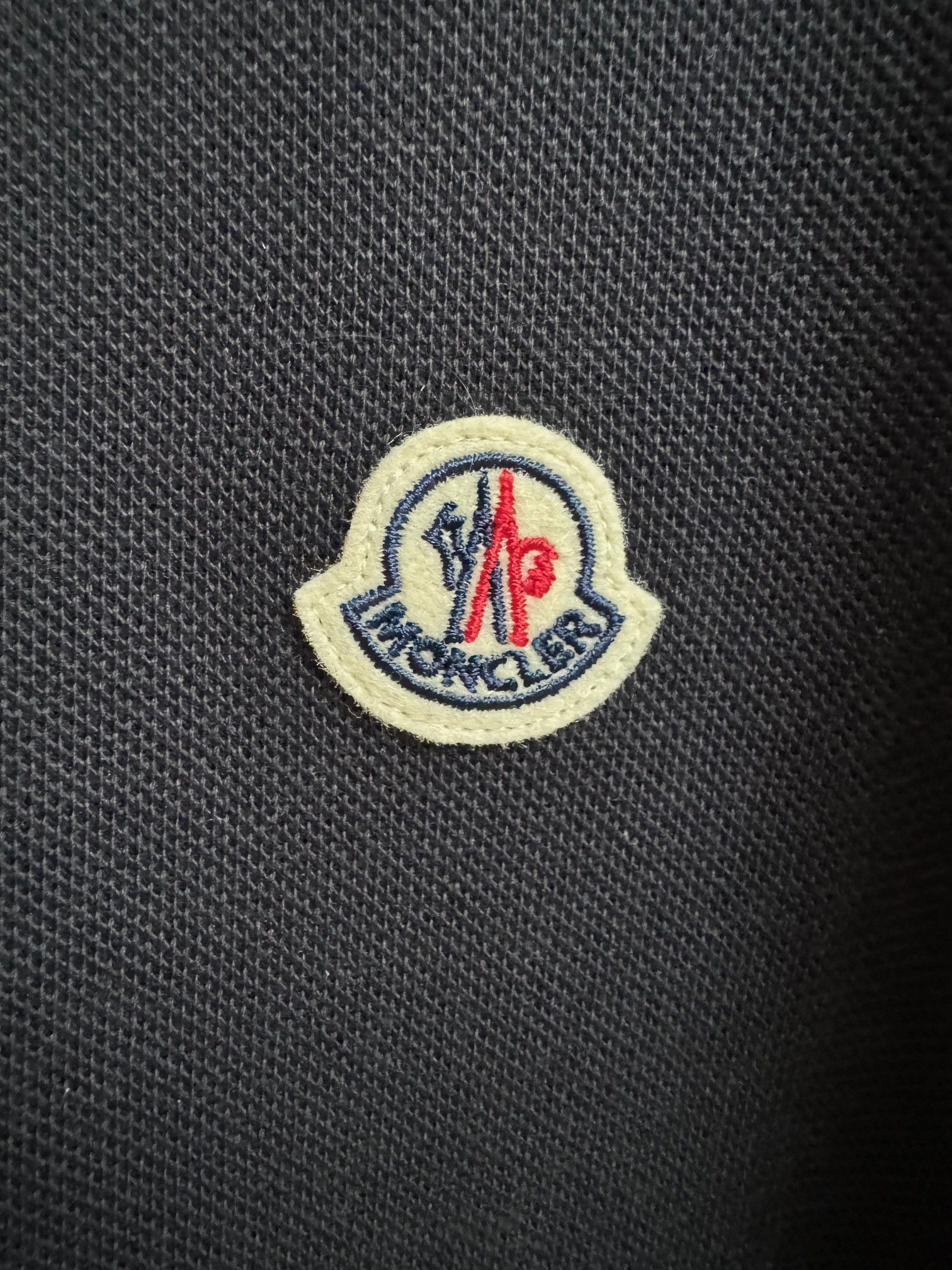 Moncler Moncler Tricolor-Trimmed Cotton Piquet Polo Size US L / EU 52-54 / 3 - 5 Thumbnail