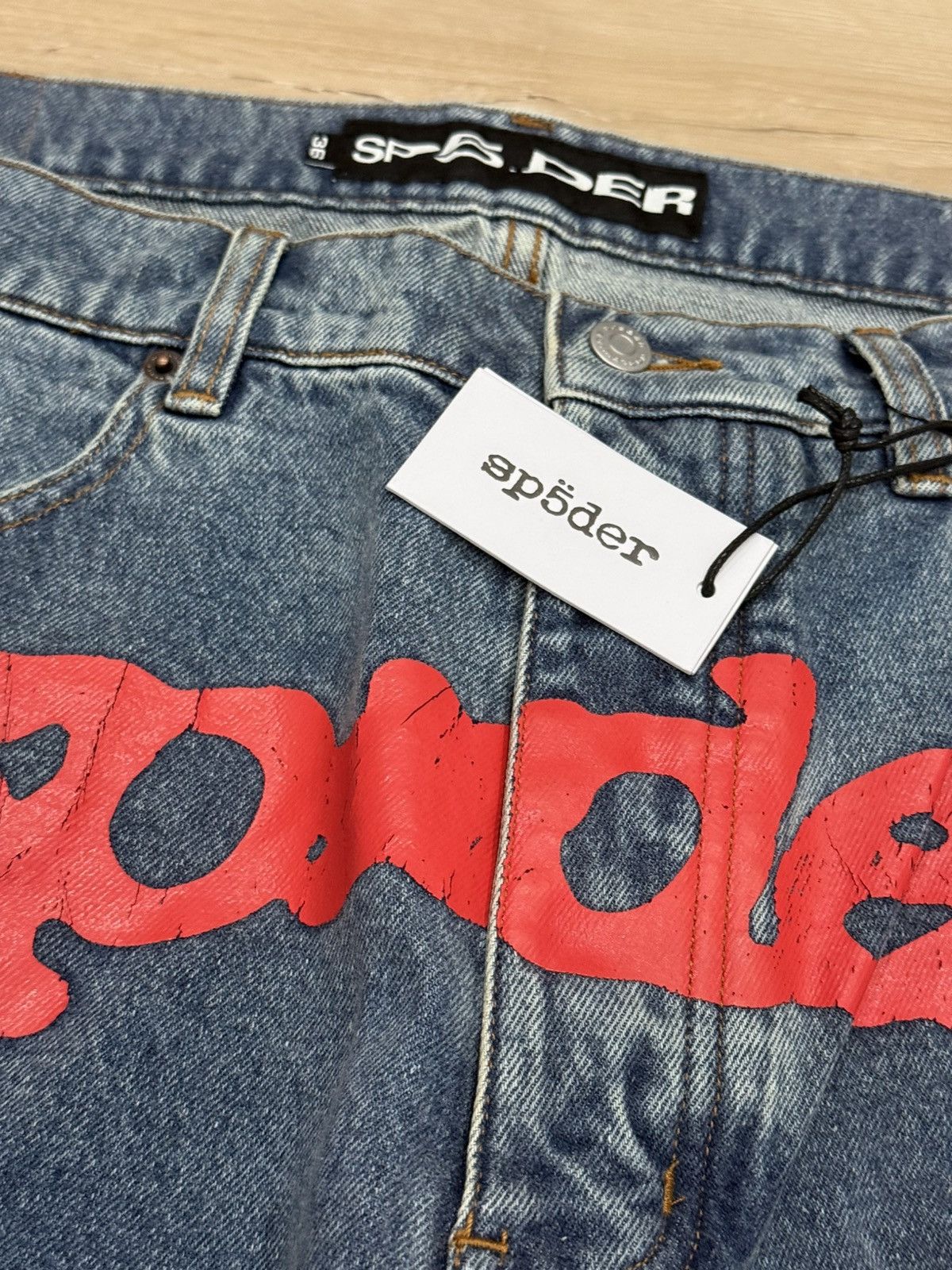 Sp5der Sp5der Worldwide v3 Indigo Denim Jeans Size US 36 / EU 52 - 9 Thumbnail