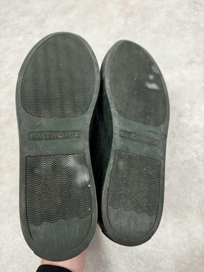 Balenciaga Balenciaga Arena Dark Green High Leather Sneakers Size US 8.5 / EU 41-42 - 5 Thumbnail
