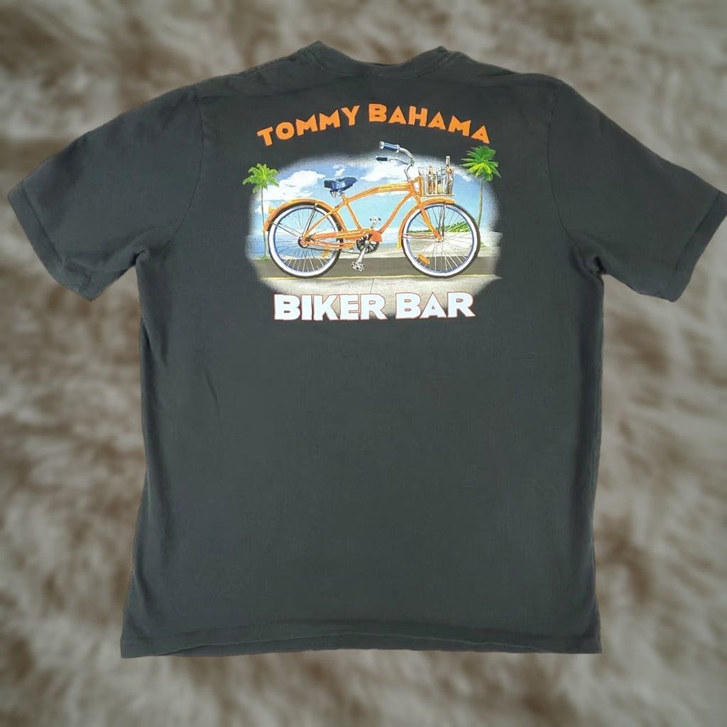 Tommy Bahama Tommy Bahama Graphic T-Shirt Mens Size Small Gray Casual Short Sleeve Size US S / EU 44-46 / 1 - 1 Thumbnail