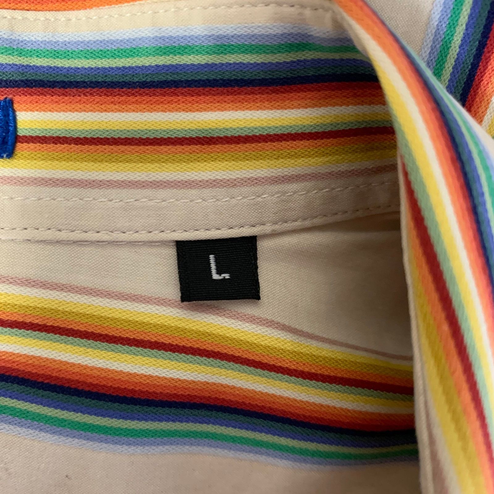 Paul Smith PAUL SMITH L Mixed Pattern Cotton Long Sleeve Shirt Size US L / EU 52-54 / 3 - 7 Thumbnail