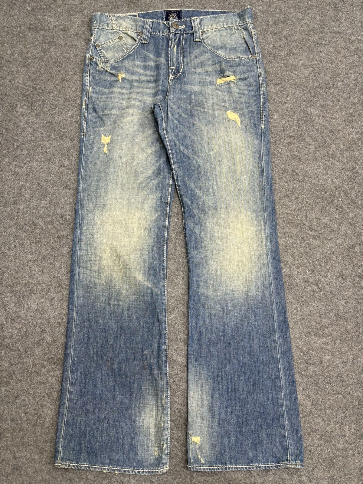 Rock & Republic 💥Sick Distressed 90s Style Rock Republic Flare Denim F502 Size US 34 / EU 50 - 21 Thumbnail