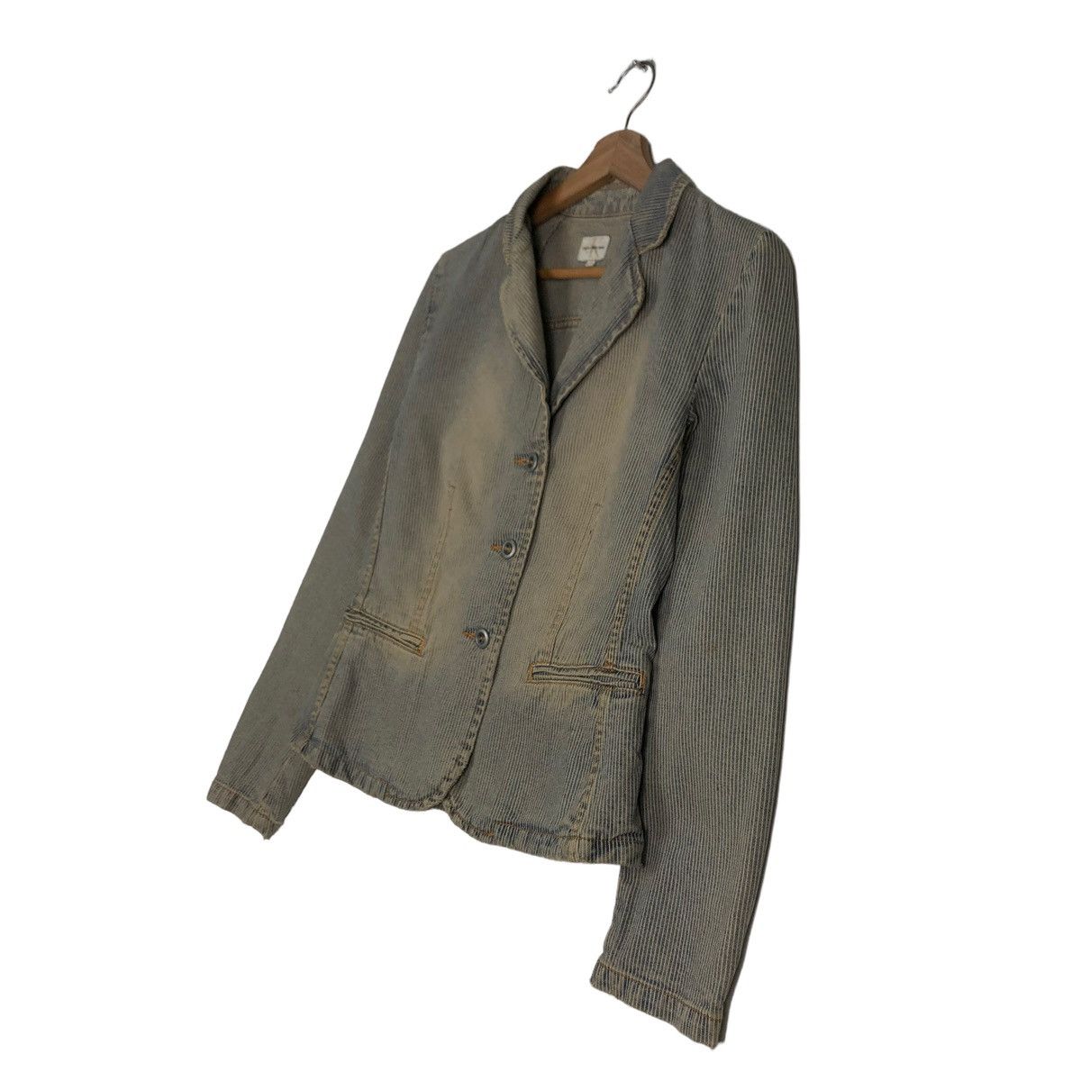Calvin Klein 🔥VINTAGE CHORE STRIPED WORK JACKET CROPPED CALVIN KLEIN Size M / US 6-8 / IT 42-44 - 2 Thumbnail