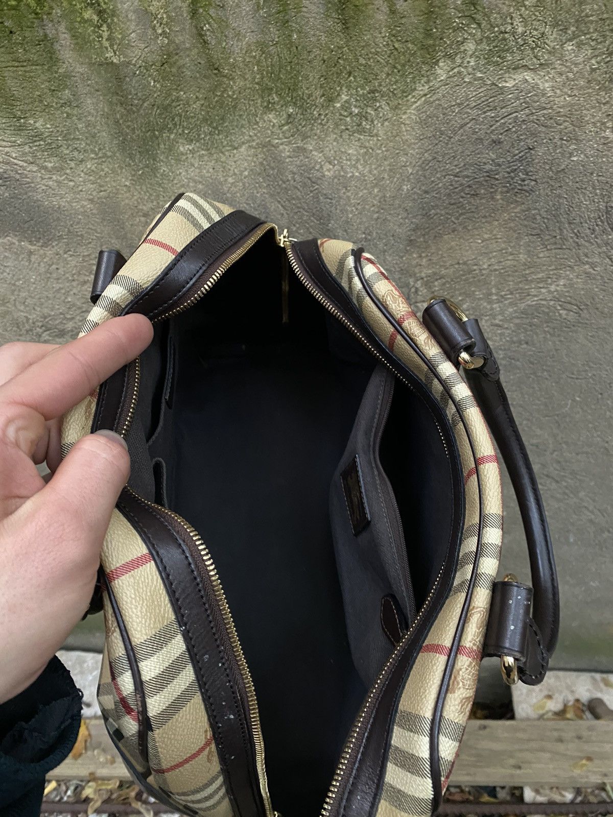 Burberry Burberry Nova Check Monogramm Handbag Size ONE SIZE - 12 Thumbnail