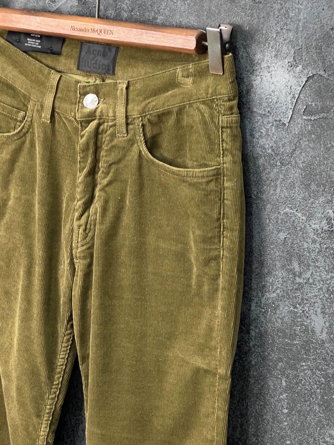 Acne Studios Acne Studios Olive Green Corduroy Jeans 30-34 Size 25" / US 0 / IT 36 - 5 Thumbnail